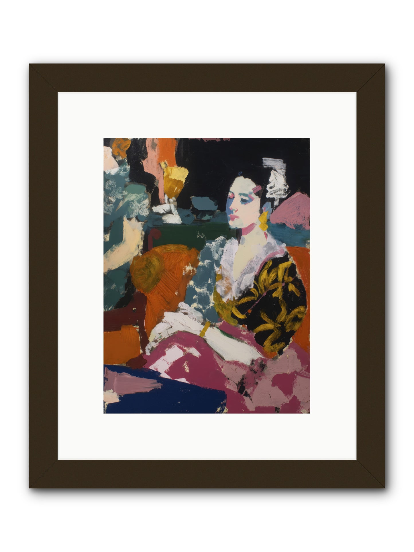 Amber Wave -- Framed Print - Black 9x12