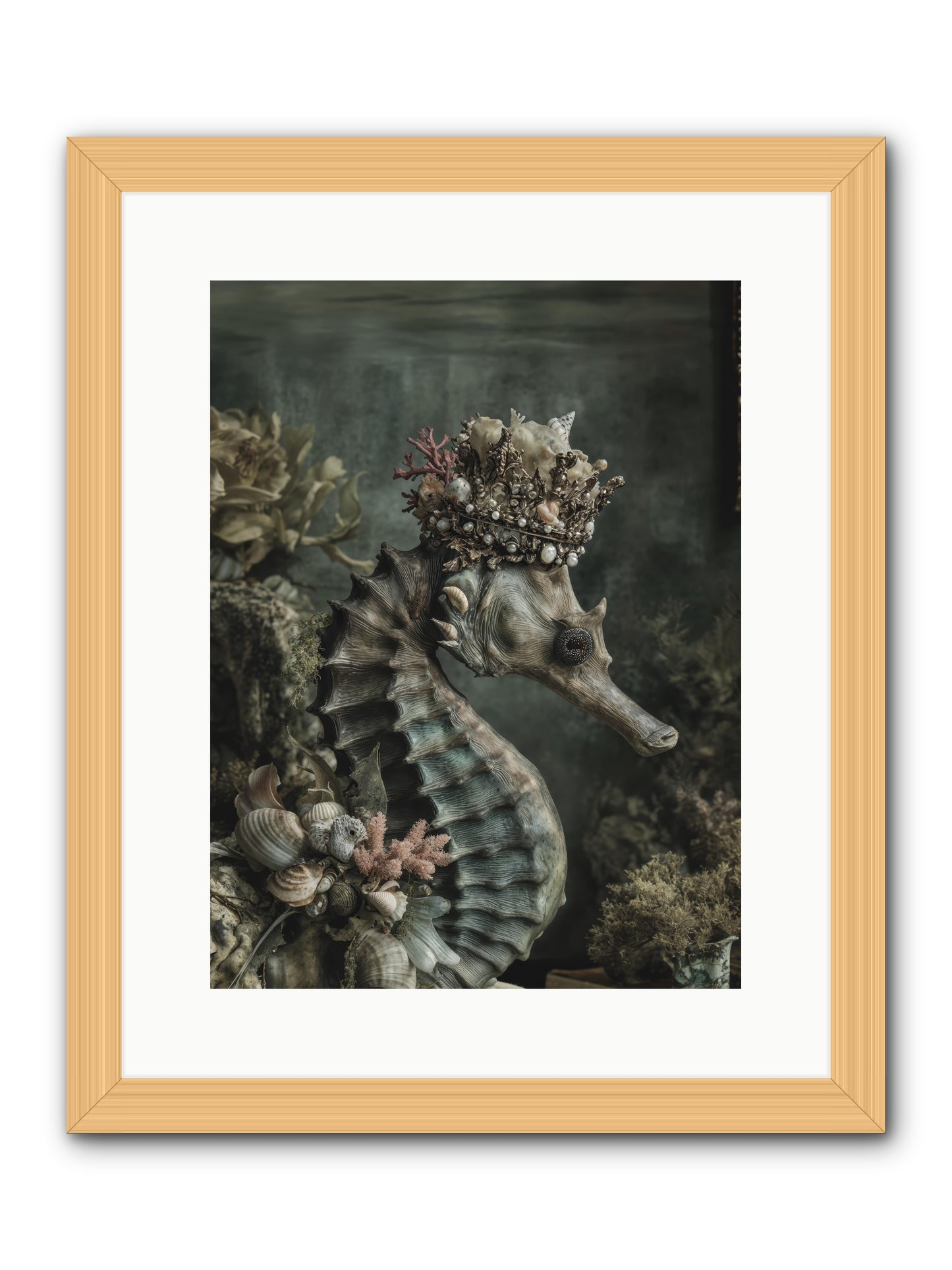 Ambrosial Royale -- Framed Print - Natural 12x16