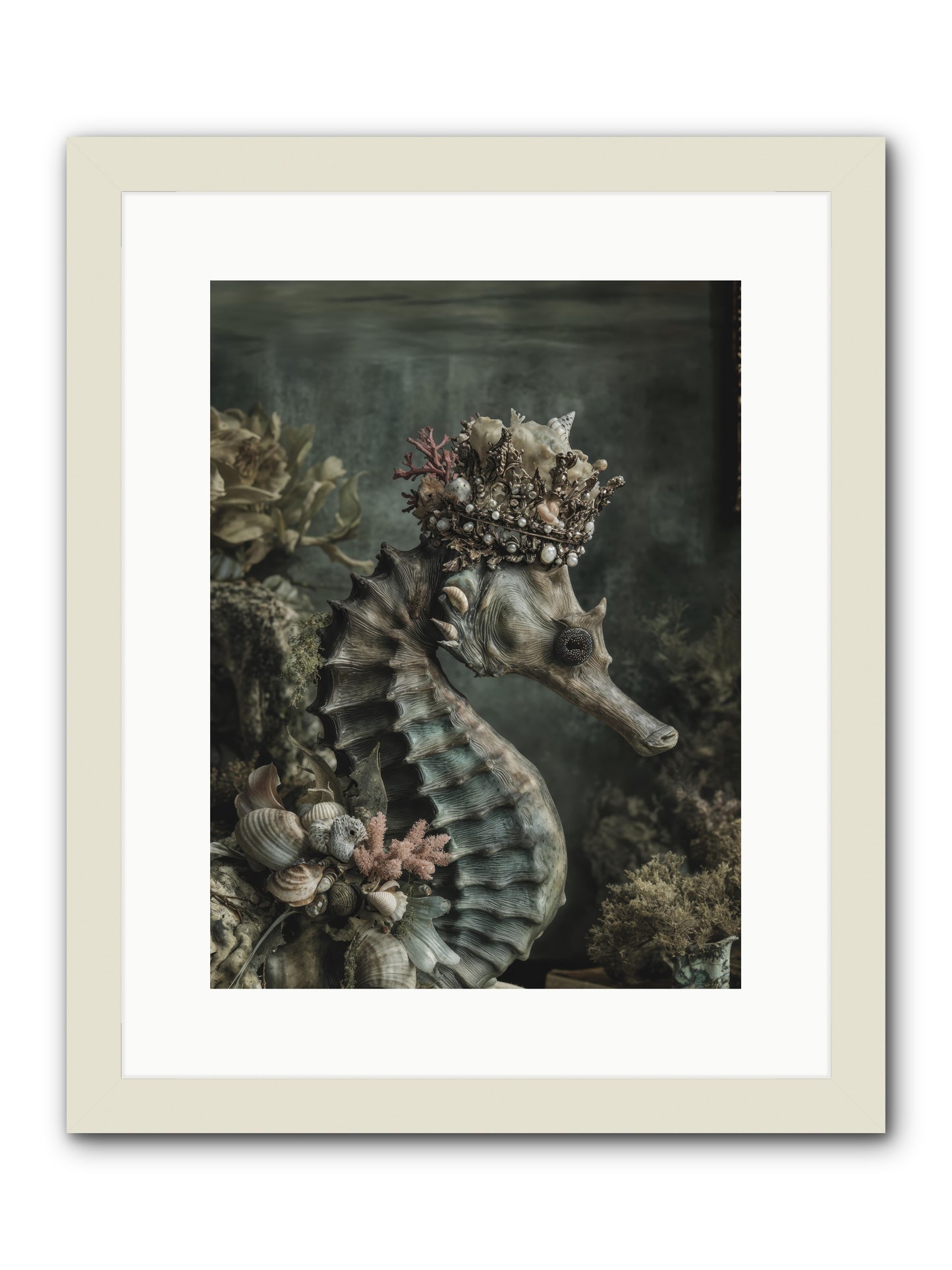 Ambrosial Royale -- Framed Print - White 12x16