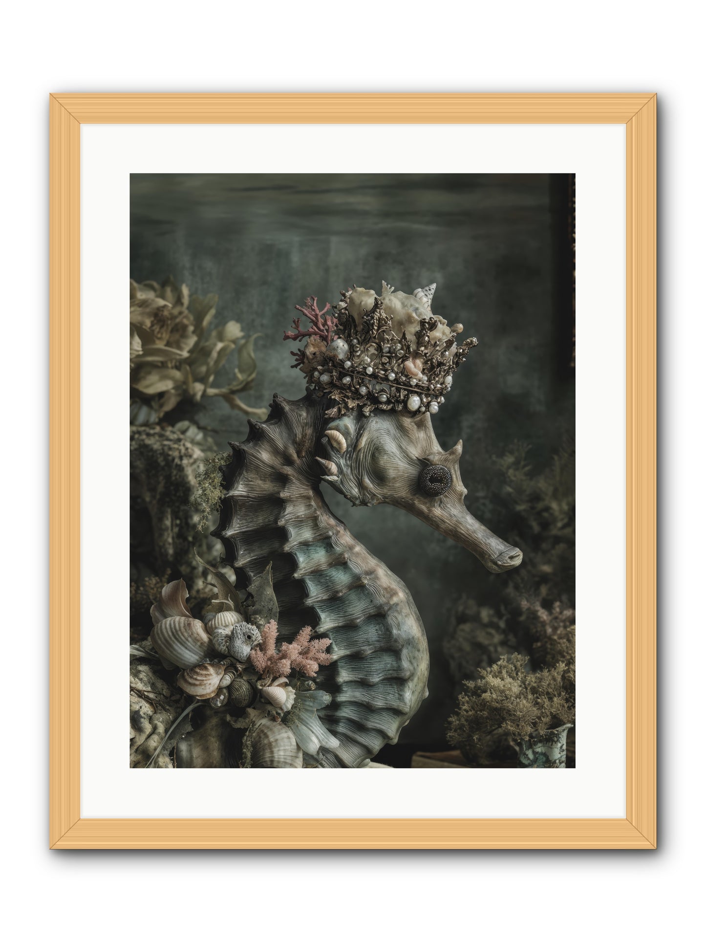 Ambrosial Royale -- Framed Print - Natural 18x24