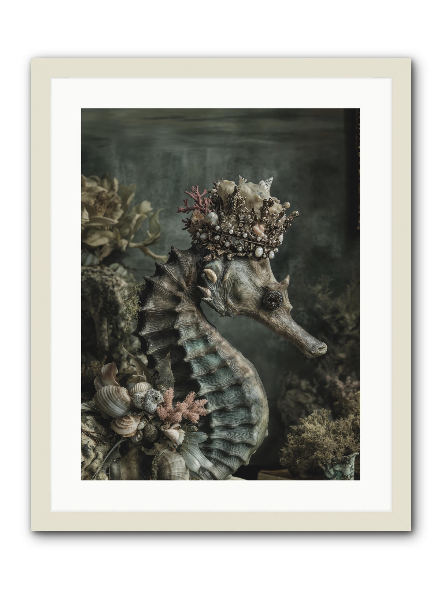 Ambrosial Royale -- Framed Print - White 18x24