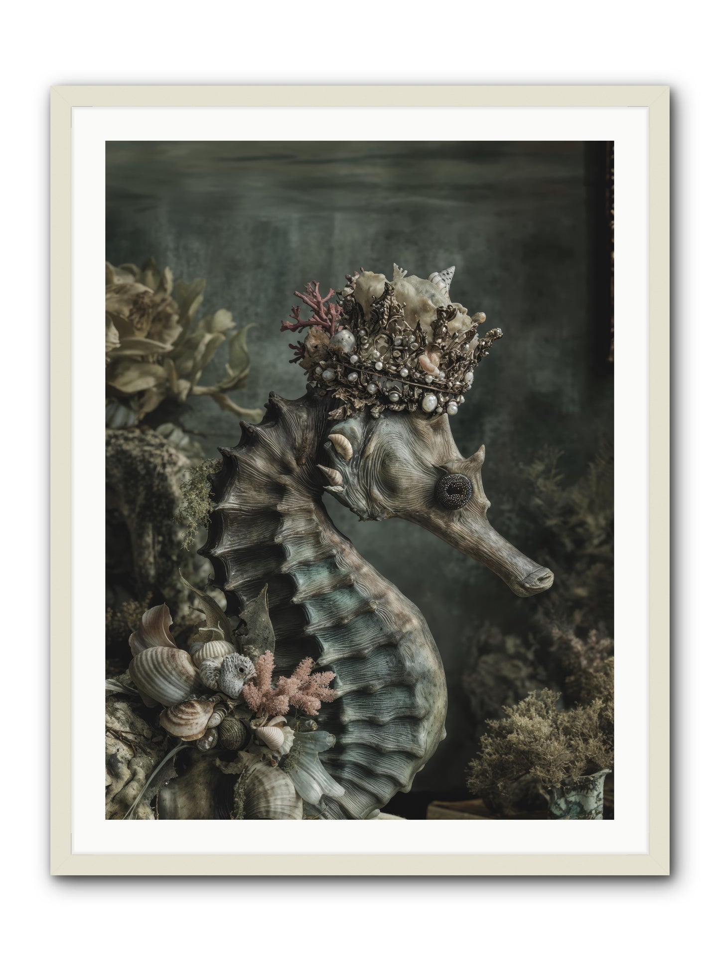 Ambrosial Royale -- Framed Print - White 30x40
