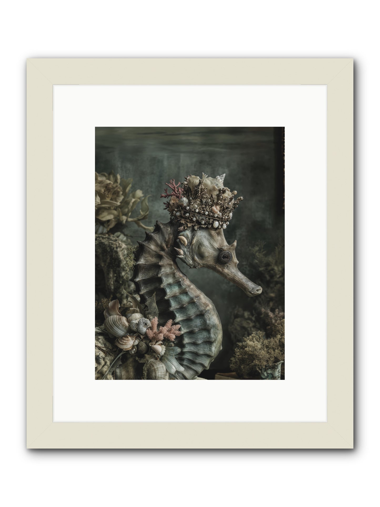 Ambrosial Royale -- Framed Print - White 9x12
