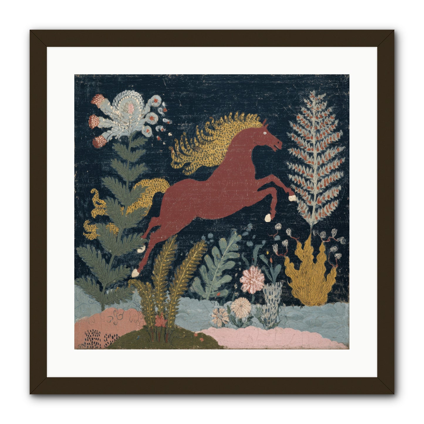 Among Ferns -- Framed Print - Black 20x20