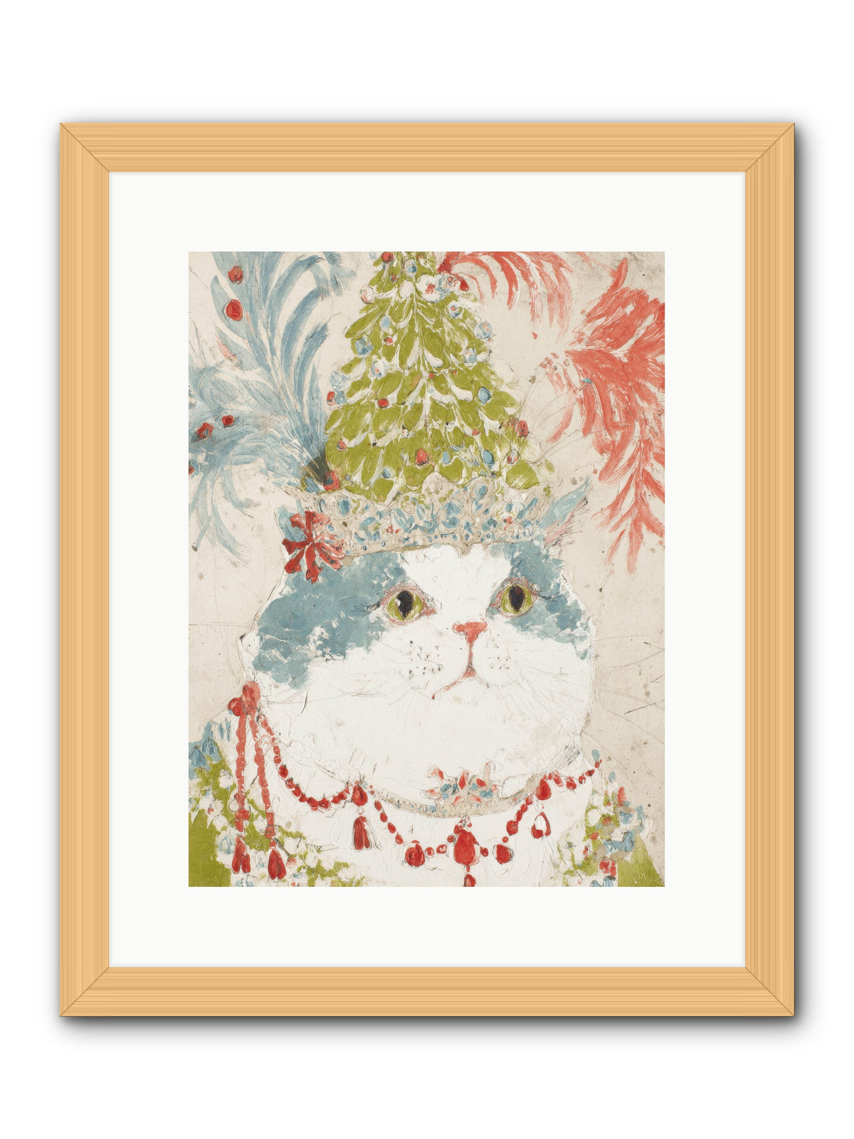 Among The Merriment -- Framed Print - Natural 12x16