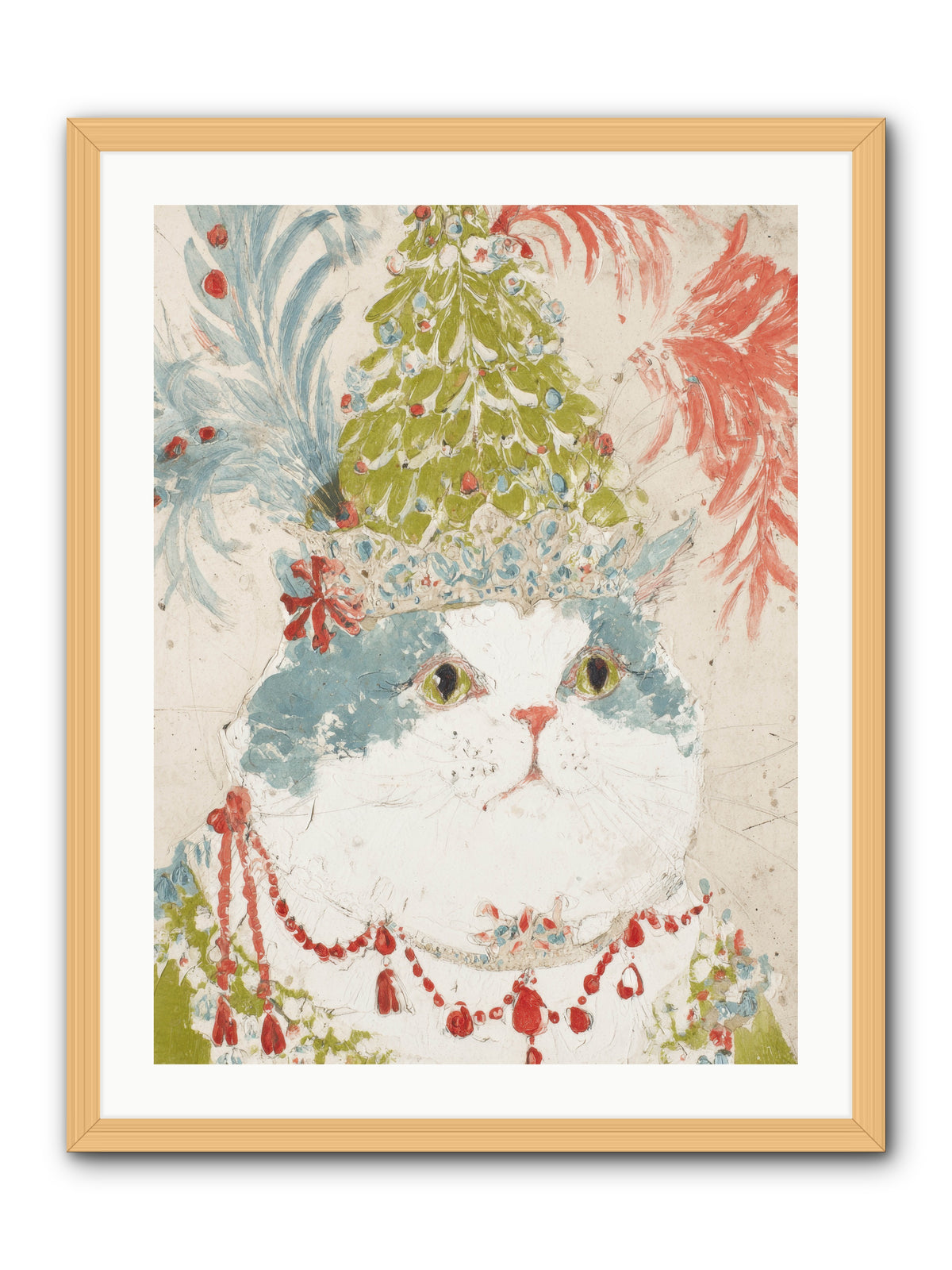 Among The Merriment -- Framed Print - Natural 24x32