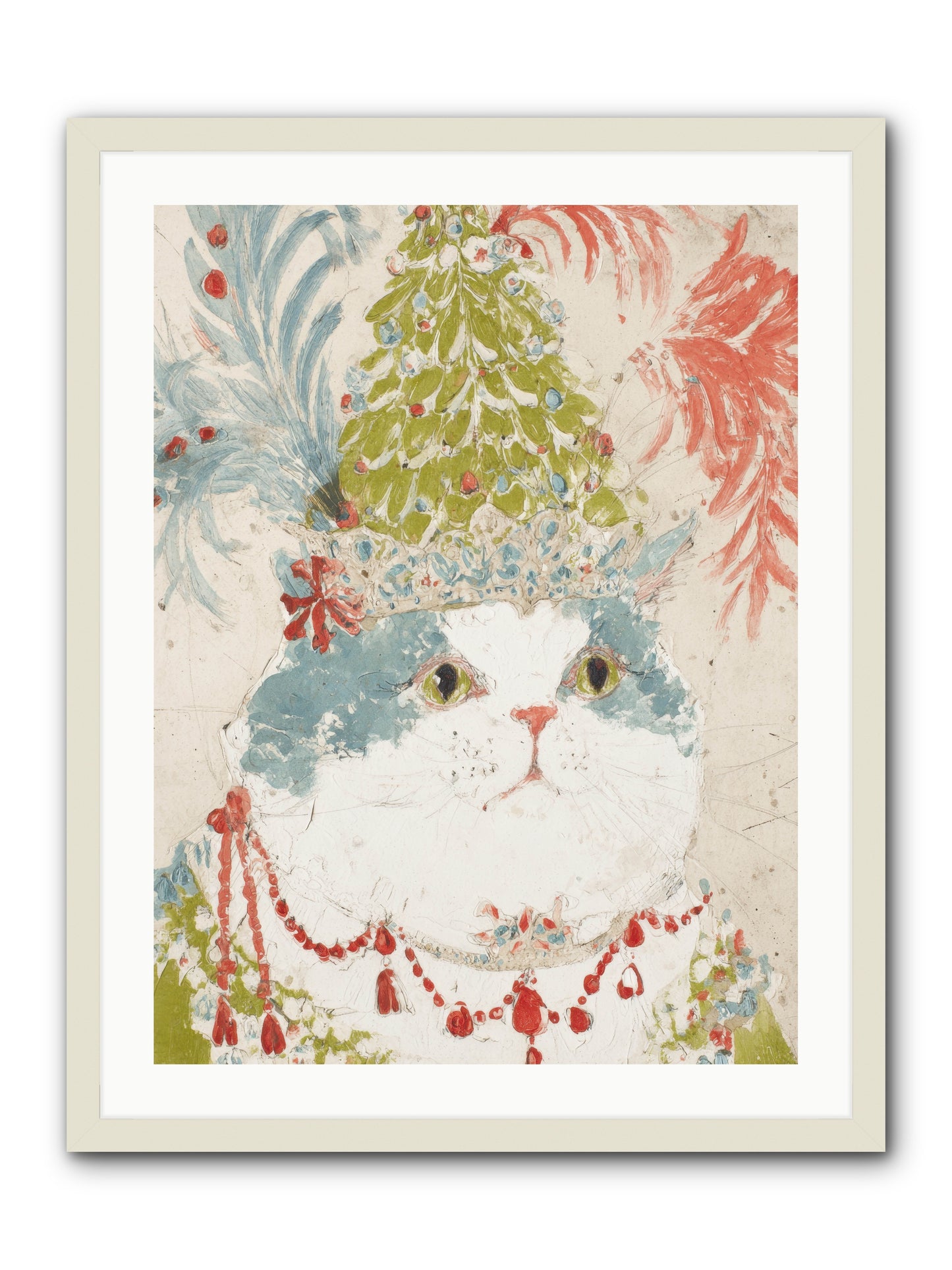 Among The Merriment -- Framed Print - White 24x32