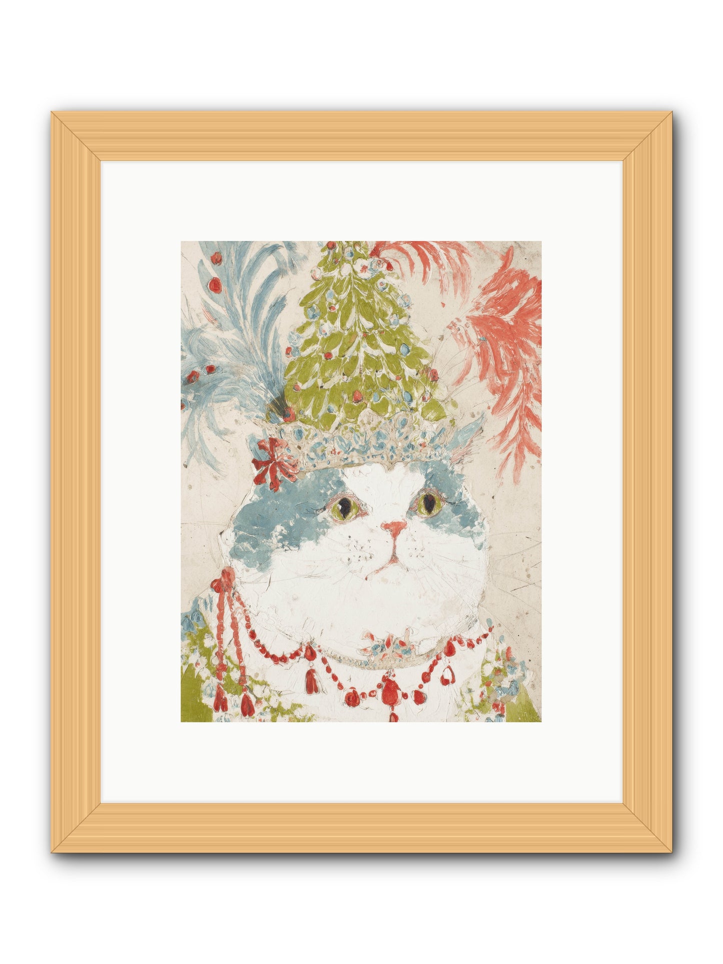 Among The Merriment -- Framed Print - Natural 9x12