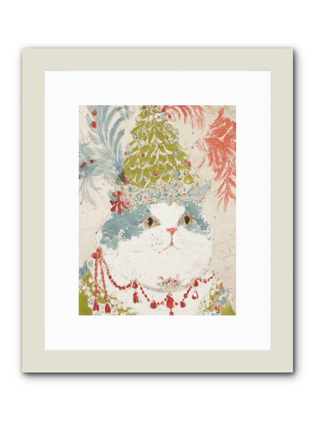 Among The Merriment -- Framed Print - White 9x12