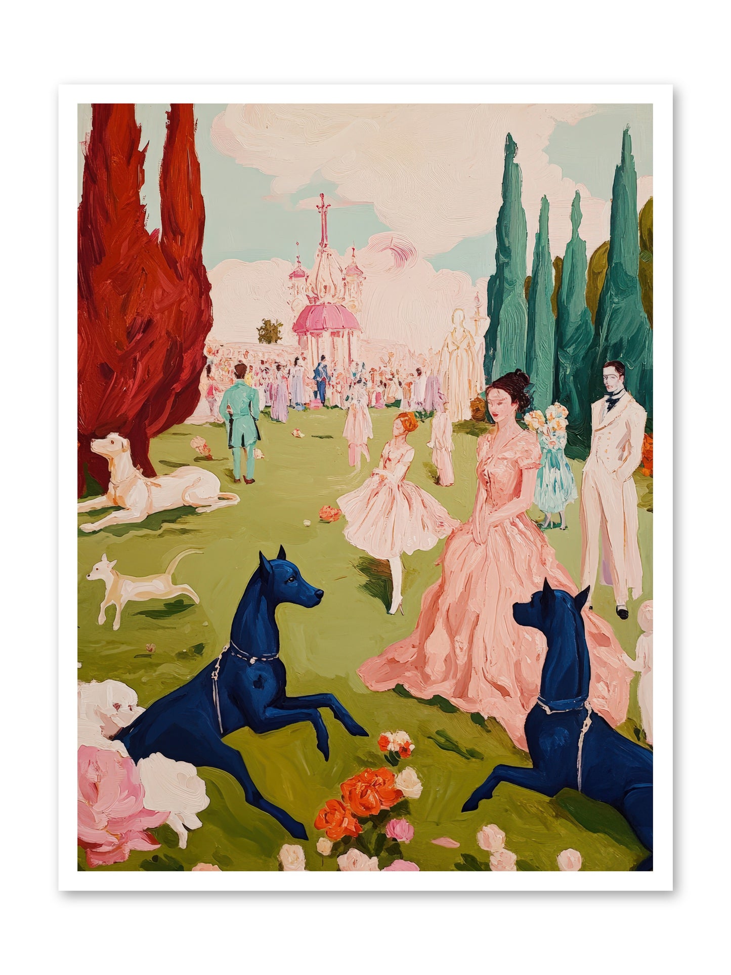 Among Well-Dressed FlowersREZ -- Paper Print 30x40