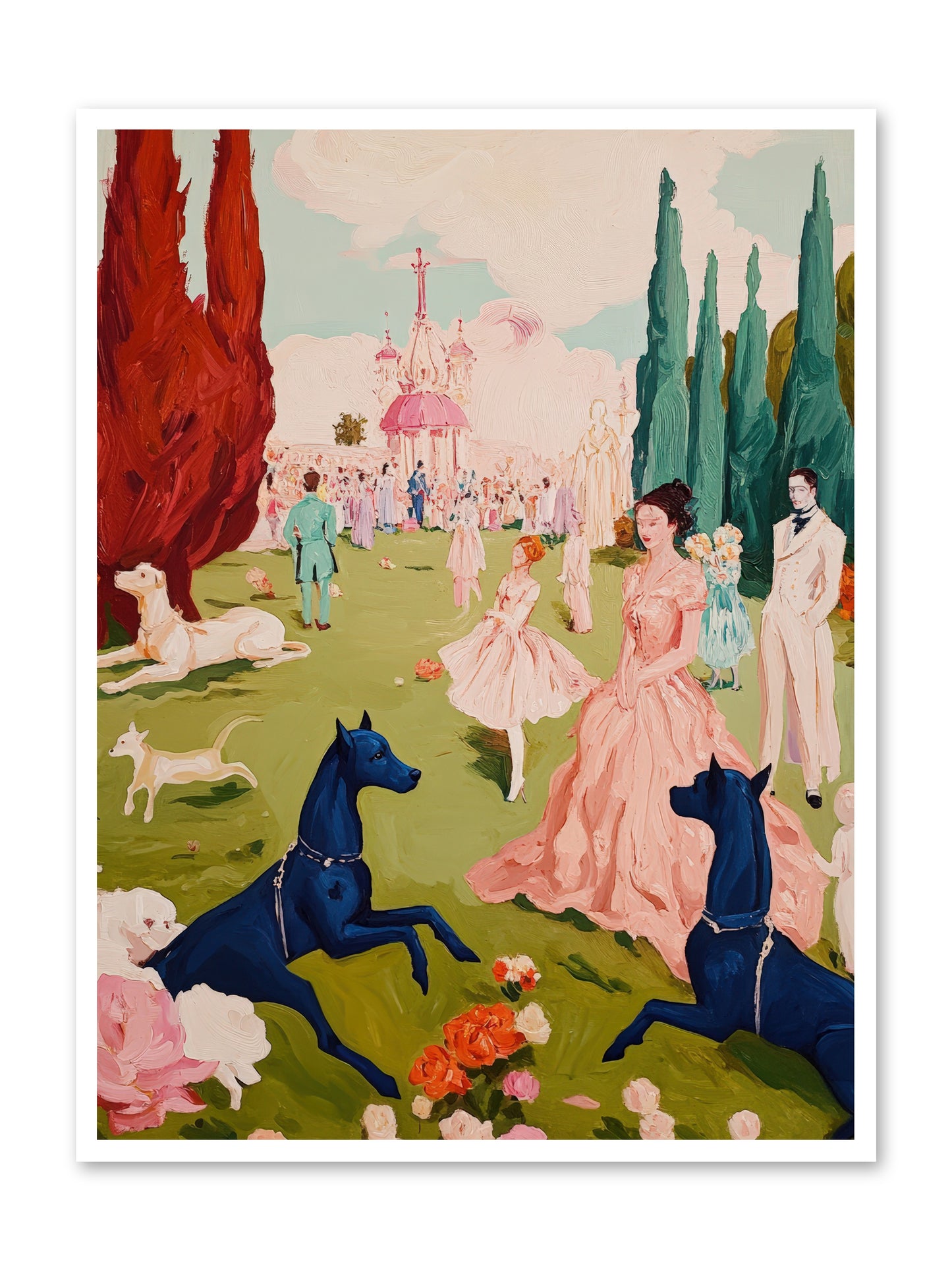 Among Well-Dressed FlowersREZ -- Paper Print 36x48
