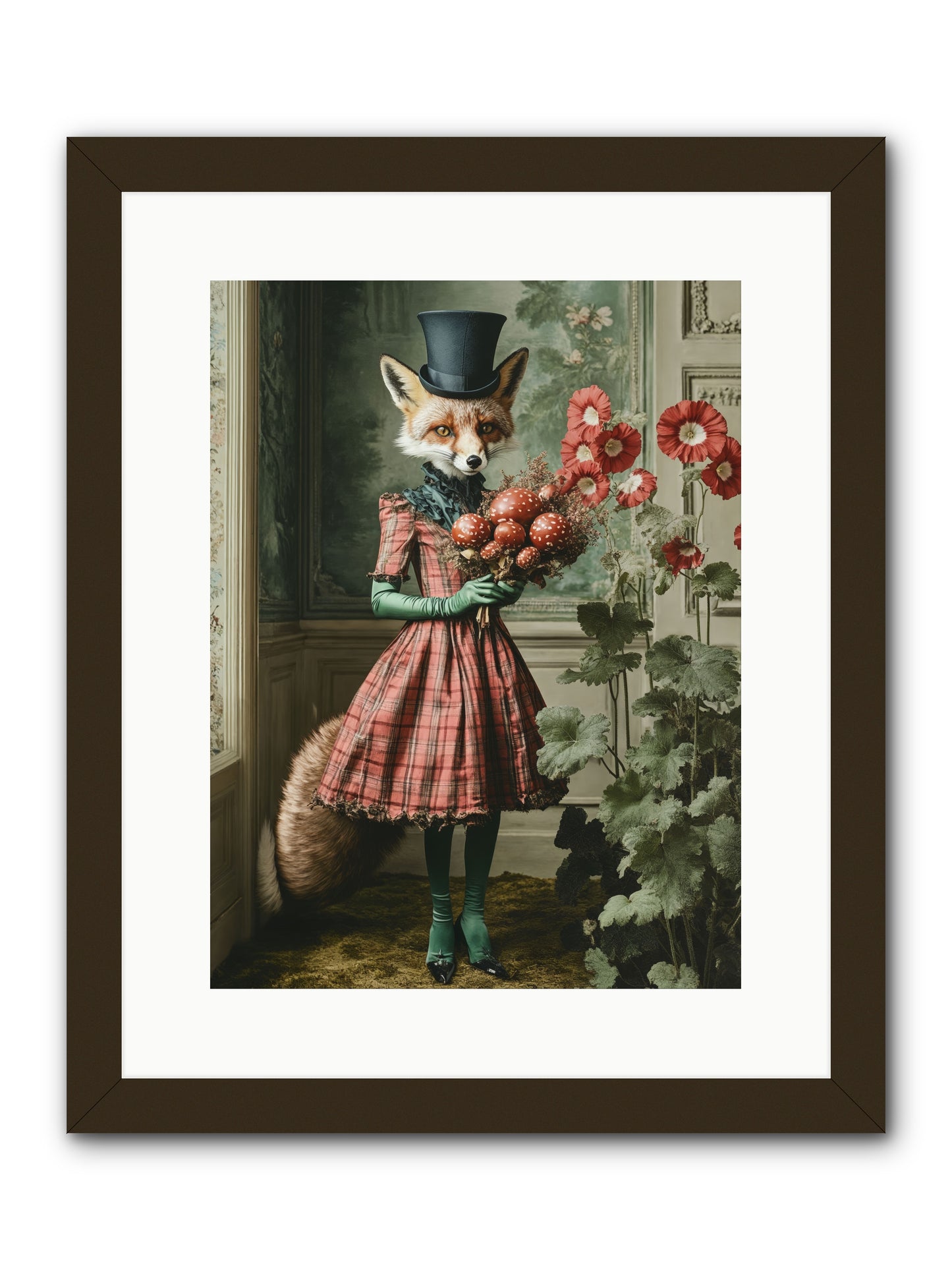 Among Wild BloomsRez -- Framed Print - Black 12x16