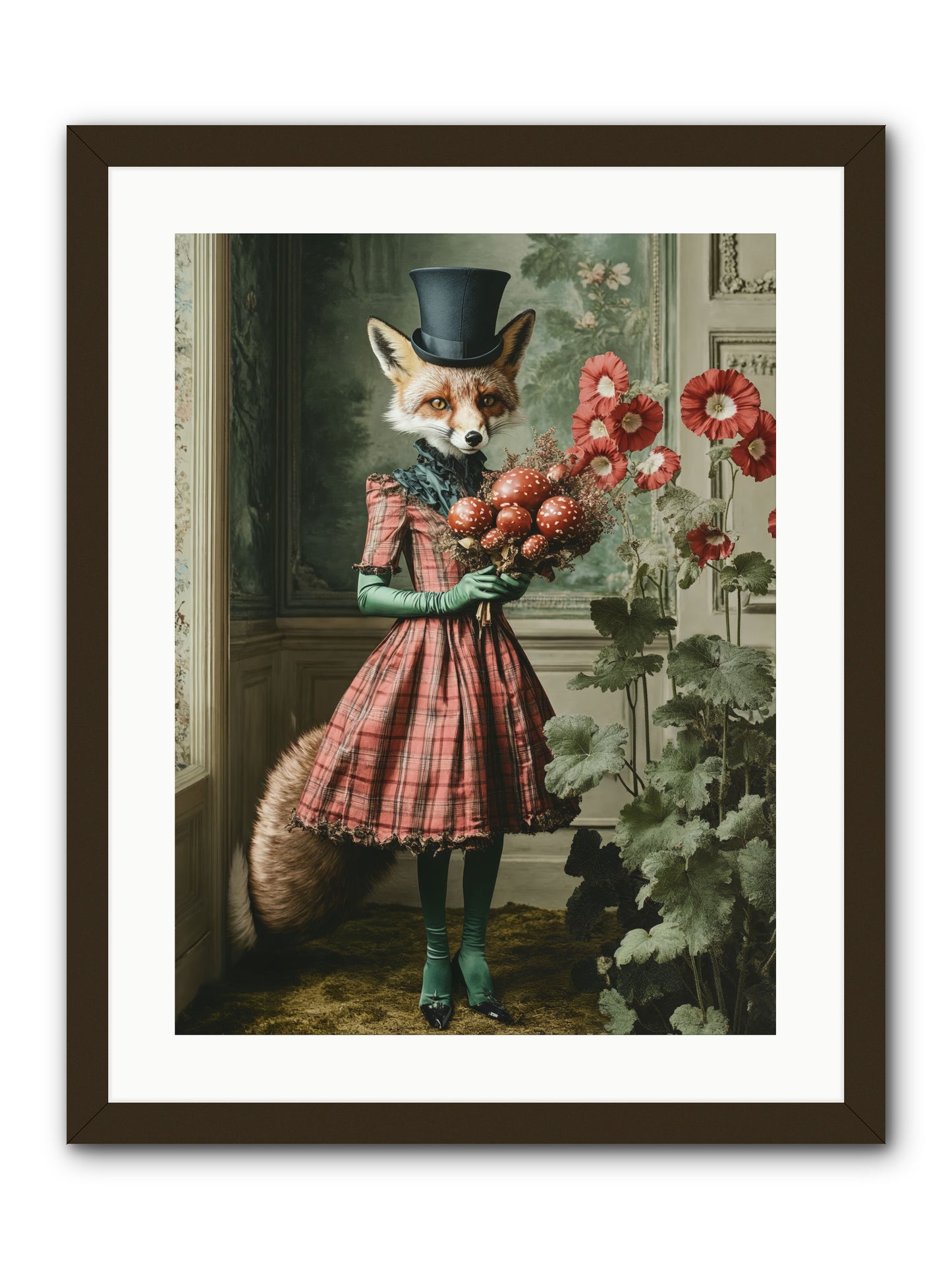 Among Wild BloomsRez -- Framed Print - Black 18x24