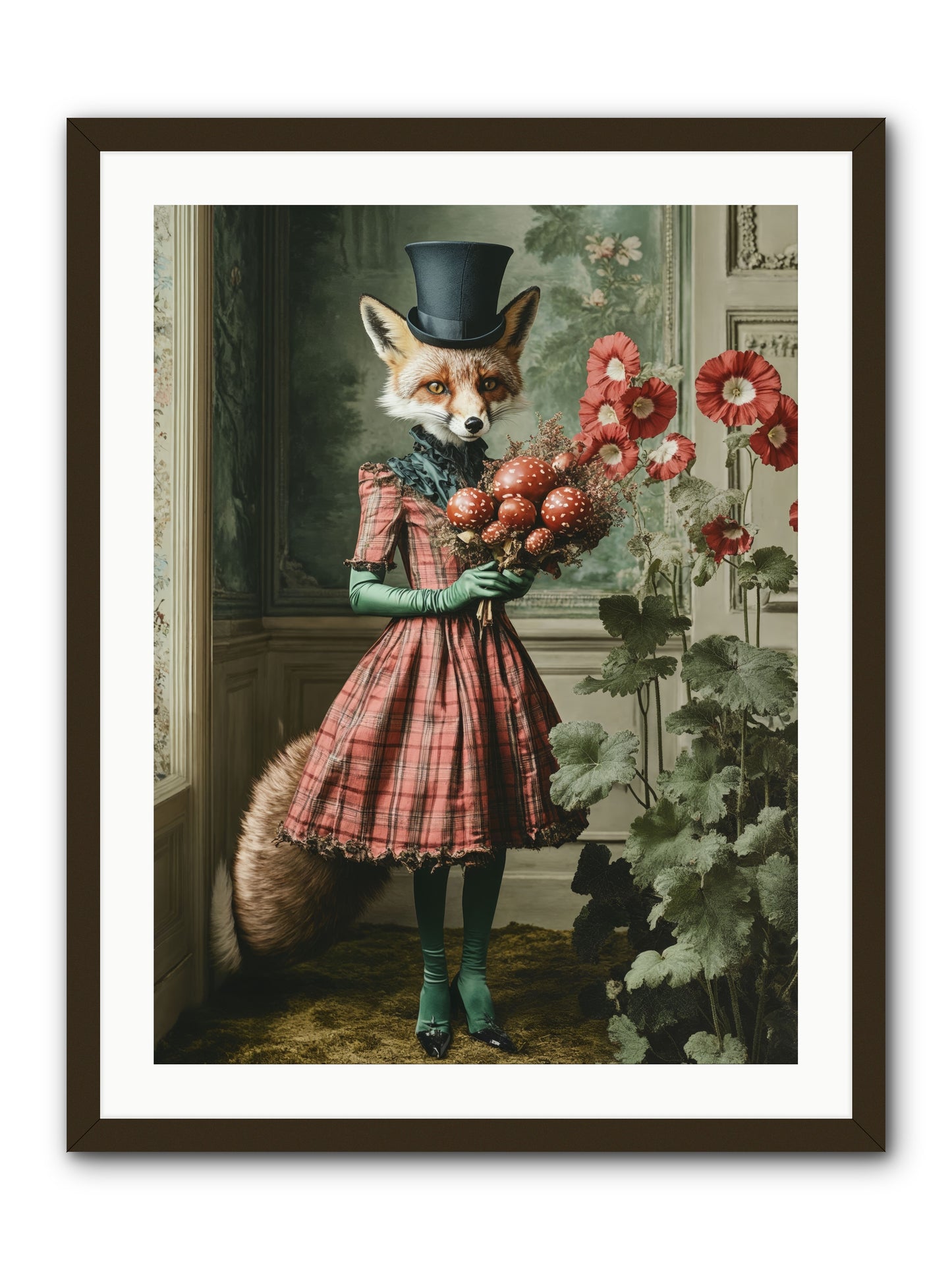 Among Wild BloomsRez -- Framed Print - Black 24x32