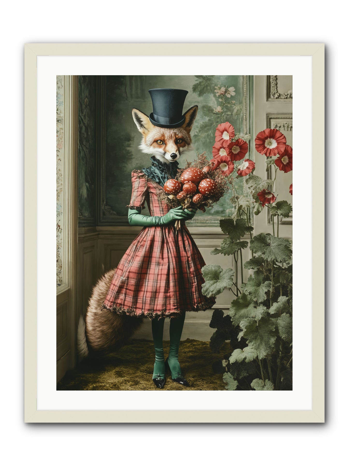 Among Wild BloomsRez -- Framed Print - White 24x32