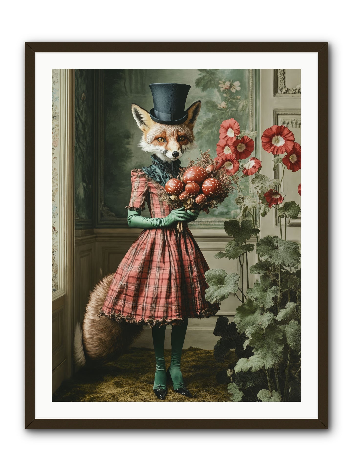 Among Wild BloomsRez -- Framed Print - Black 30x40