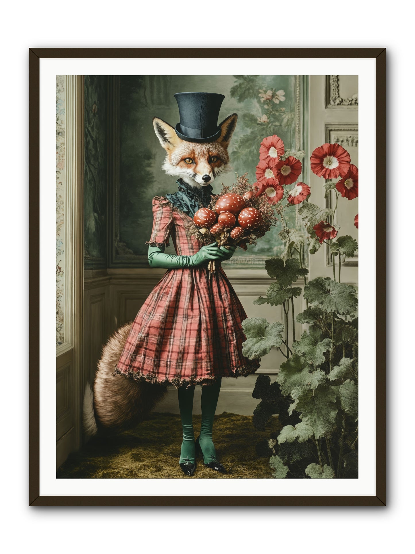 Among Wild BloomsRez -- Framed Print - Black 36x48
