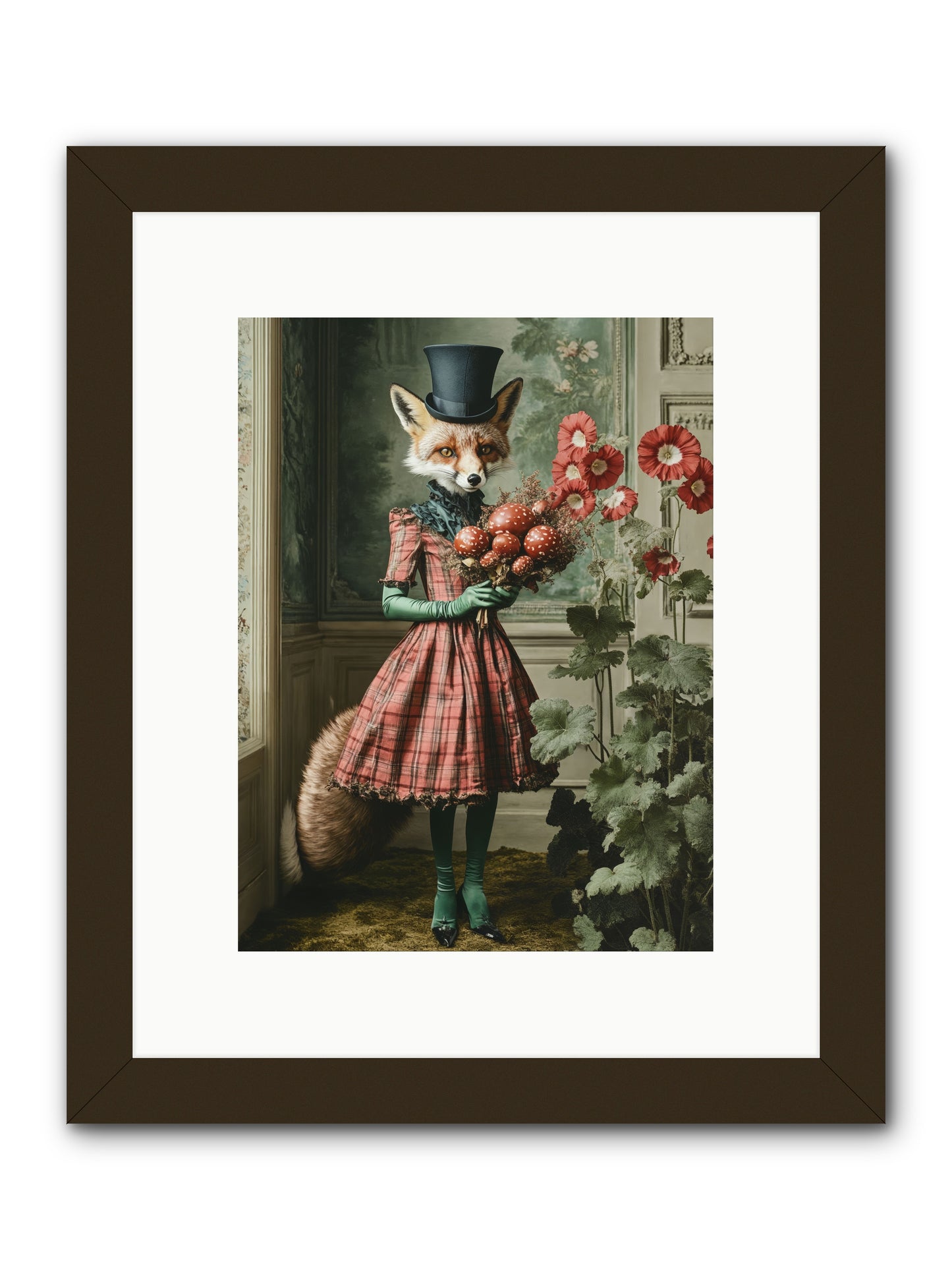 Among Wild BloomsRez -- Framed Print - Black 9x12
