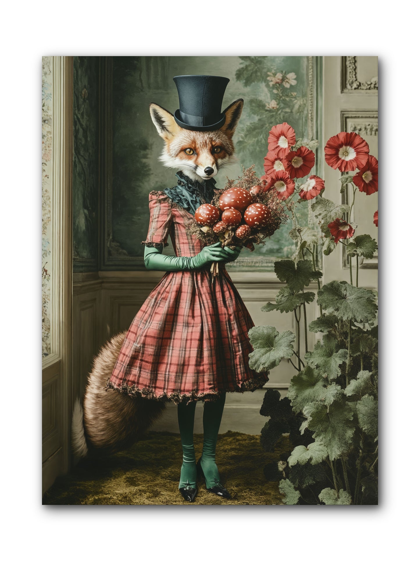 Among Wild BloomsRez -- Wrapped Canvas 9x12
