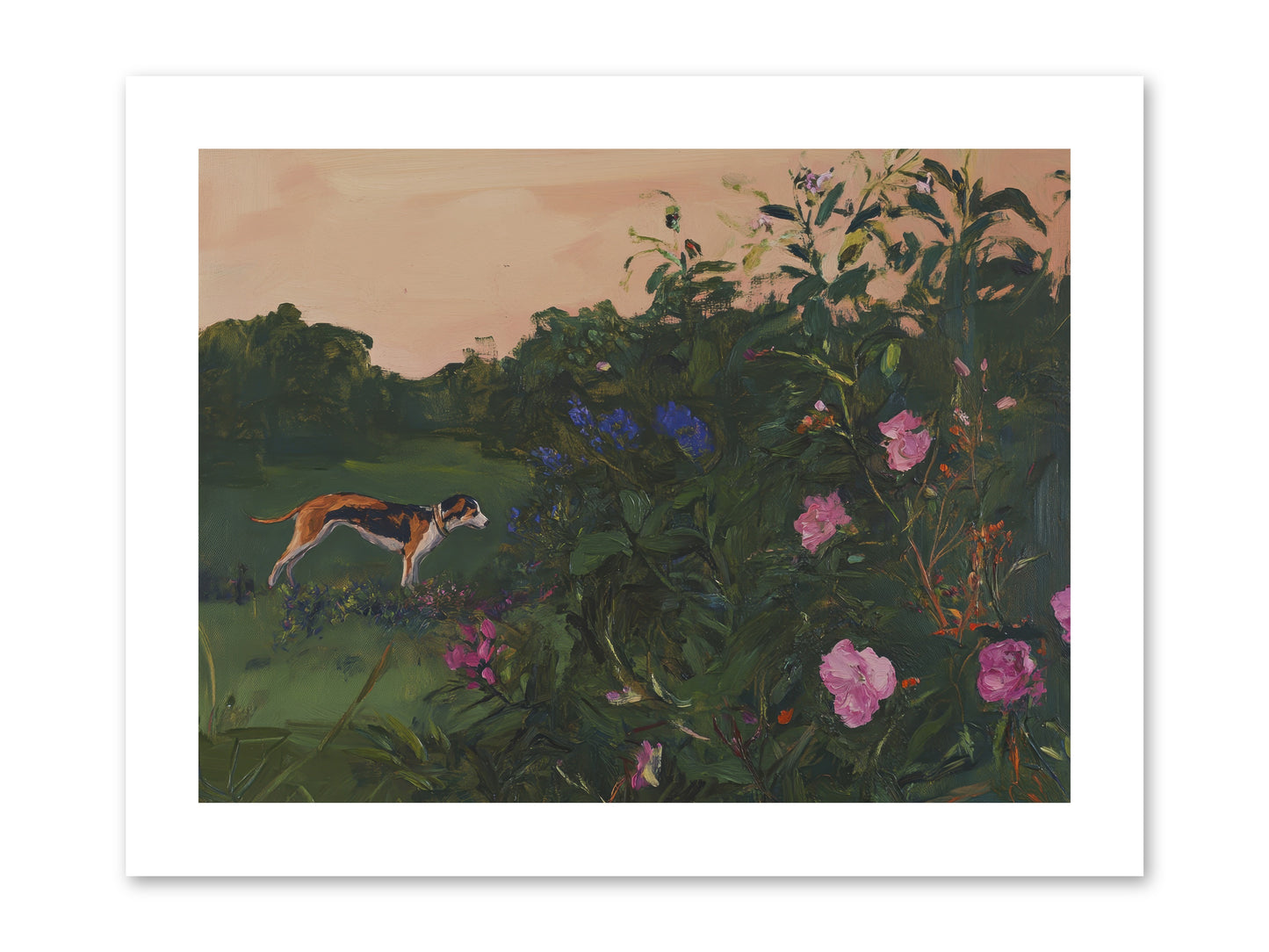 Among the Blooms -- Loose Canvas Print 12x9