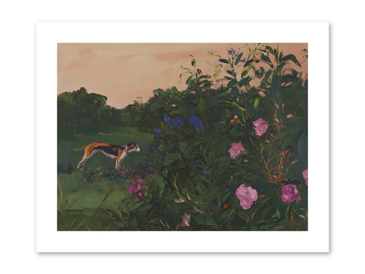 Among the Blooms -- Paper Print 12x9