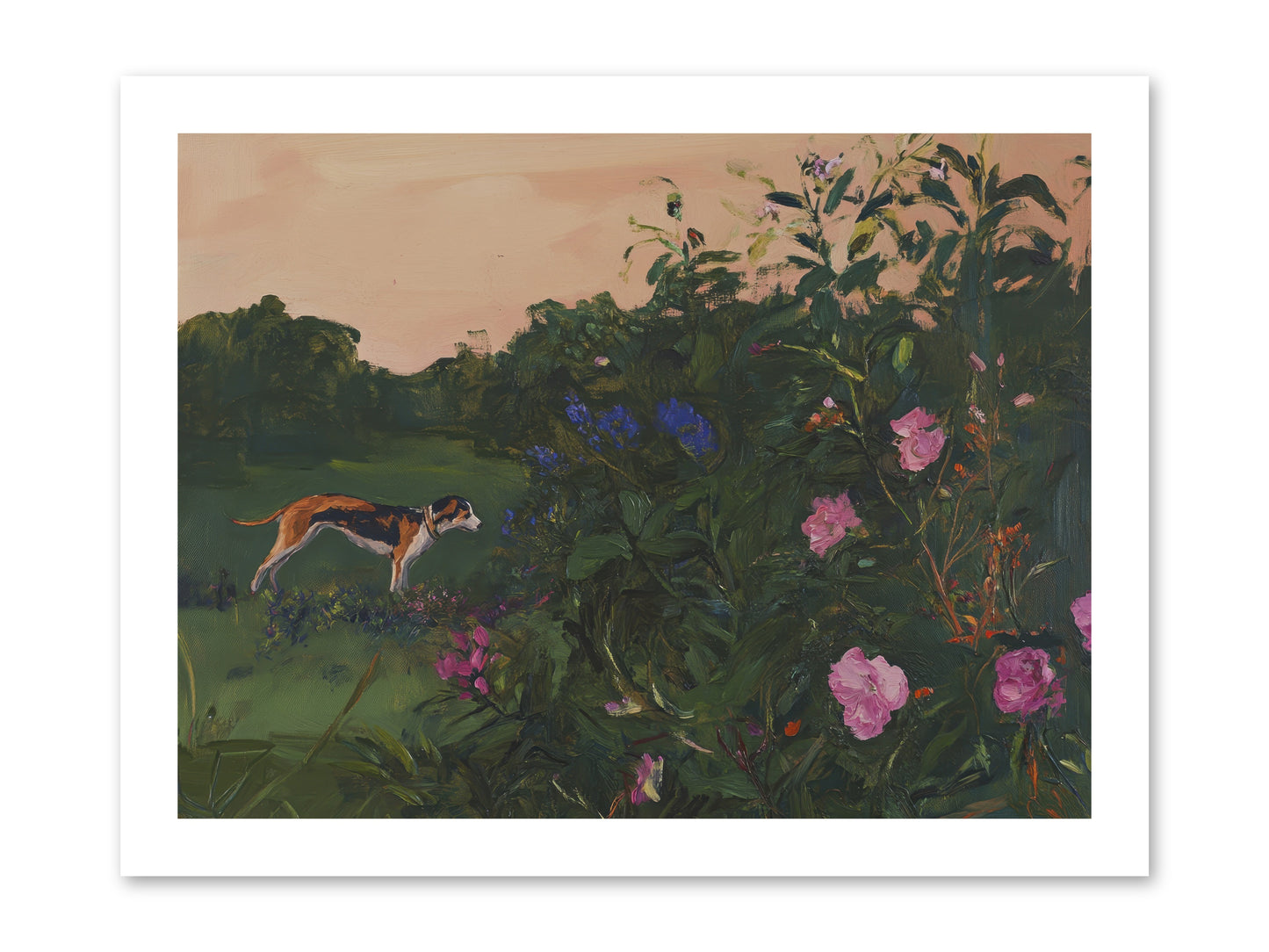 Among the Blooms -- Loose Canvas Print 16x12