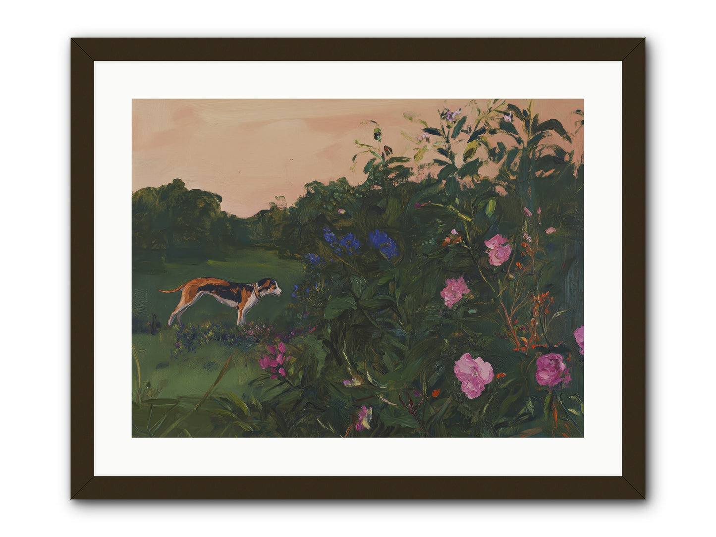 Among the Blooms -- Framed Print - Black 24x18