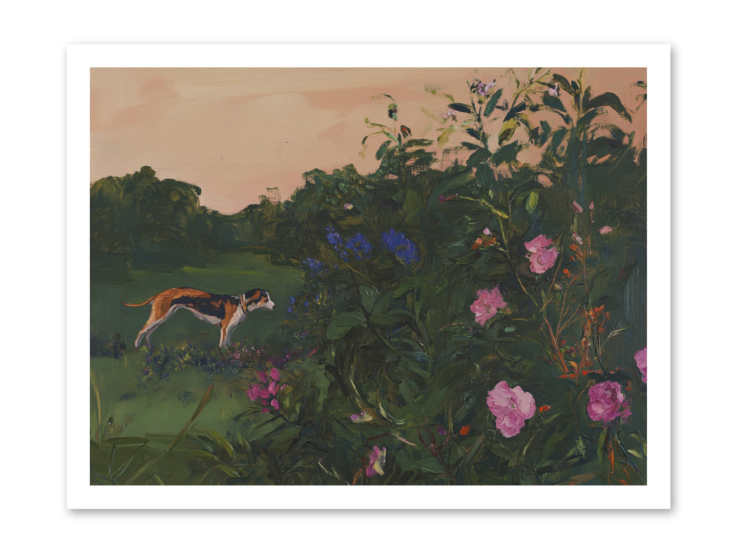 Among the Blooms -- Paper Print 24x18