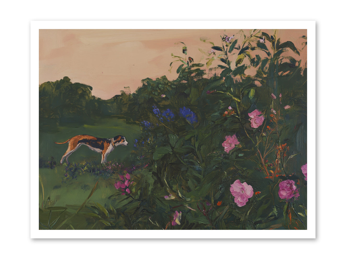 Among the Blooms -- Loose Canvas Print 32x24