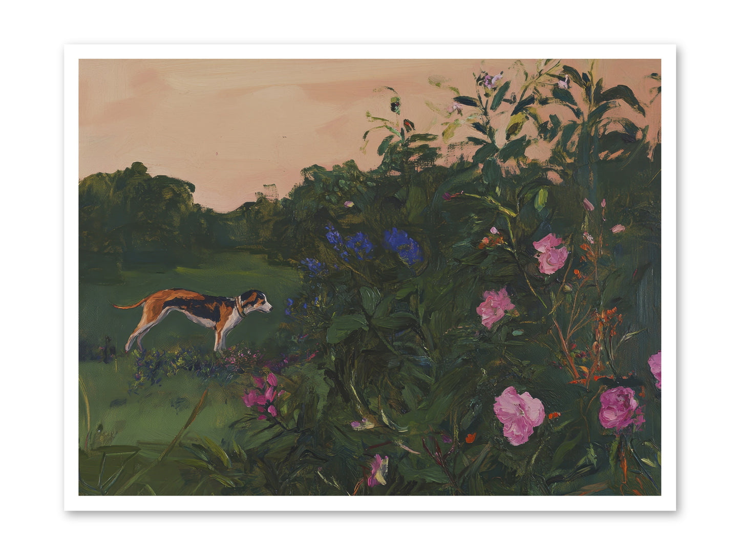Among the Blooms -- Loose Canvas Print 40x30