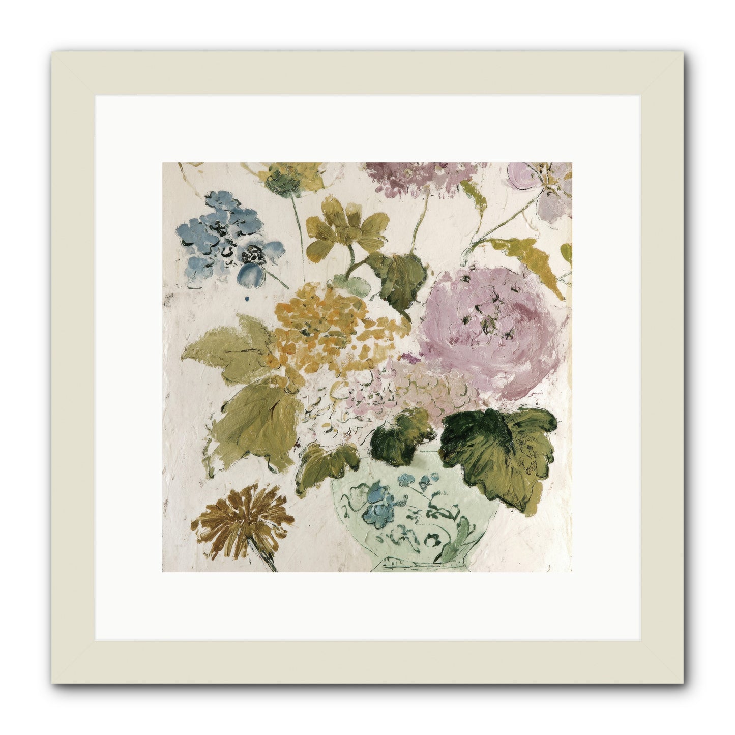 Among the Dappled Shadows -- Framed Print - White 12x12