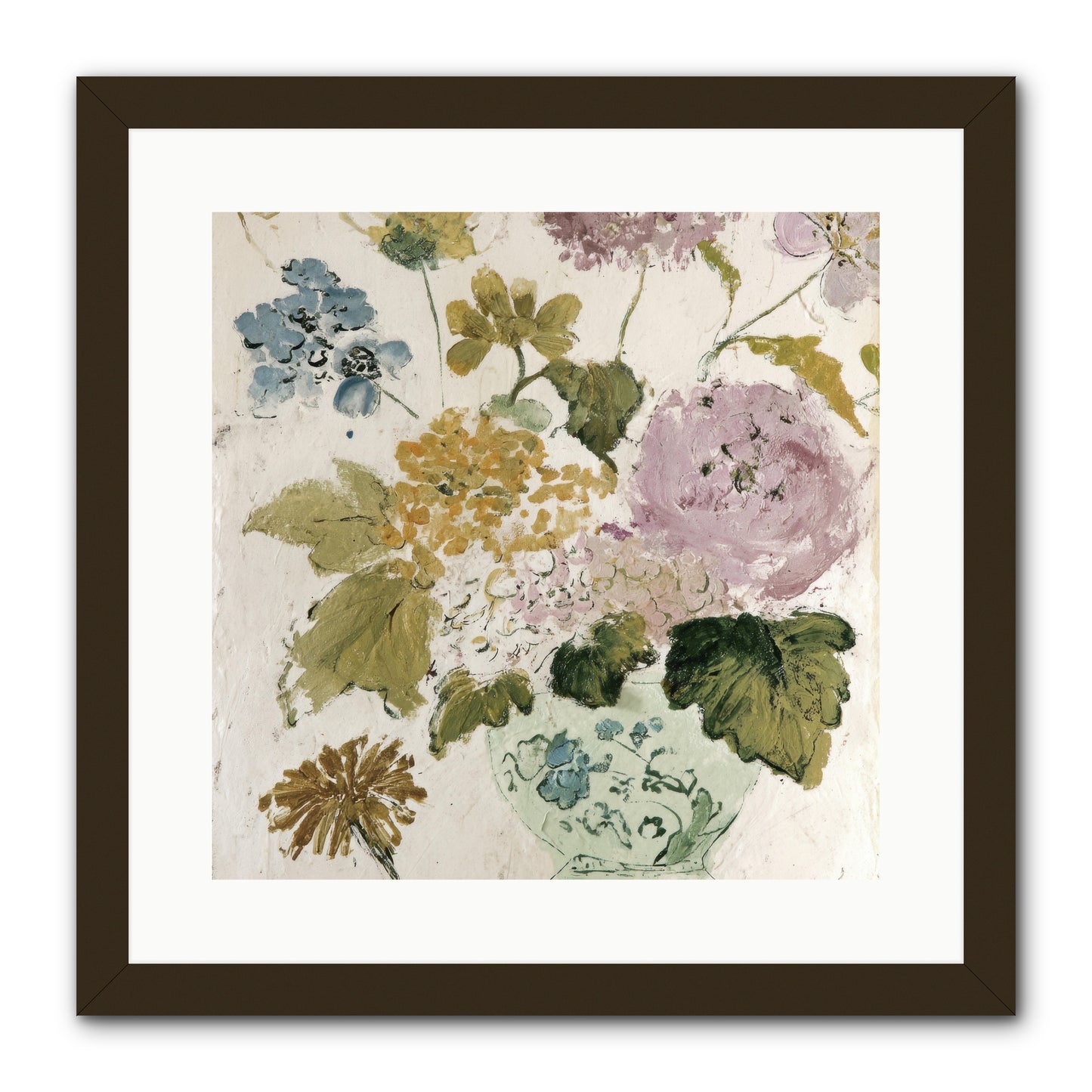 Among the Dappled Shadows -- Framed Print - Black 16x16