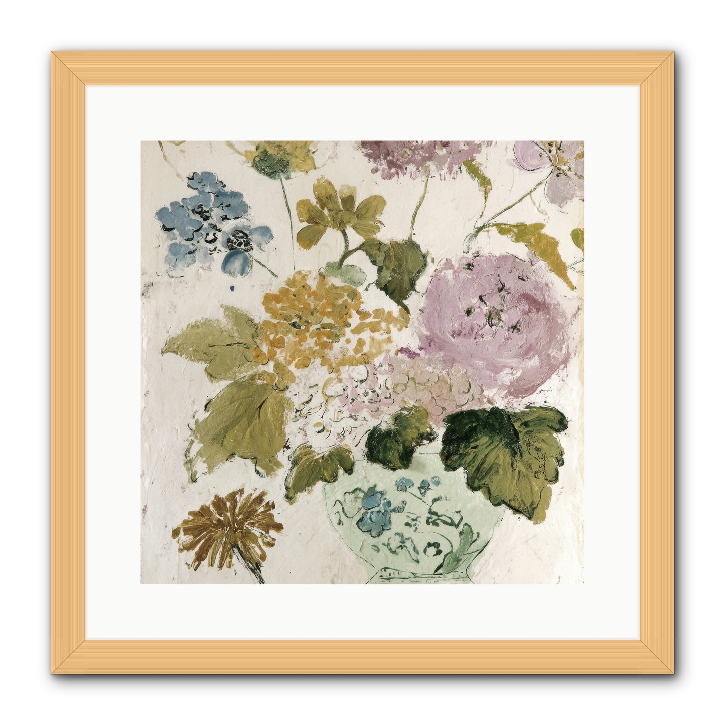 Among the Dappled Shadows -- Framed Print - Natural 16x16