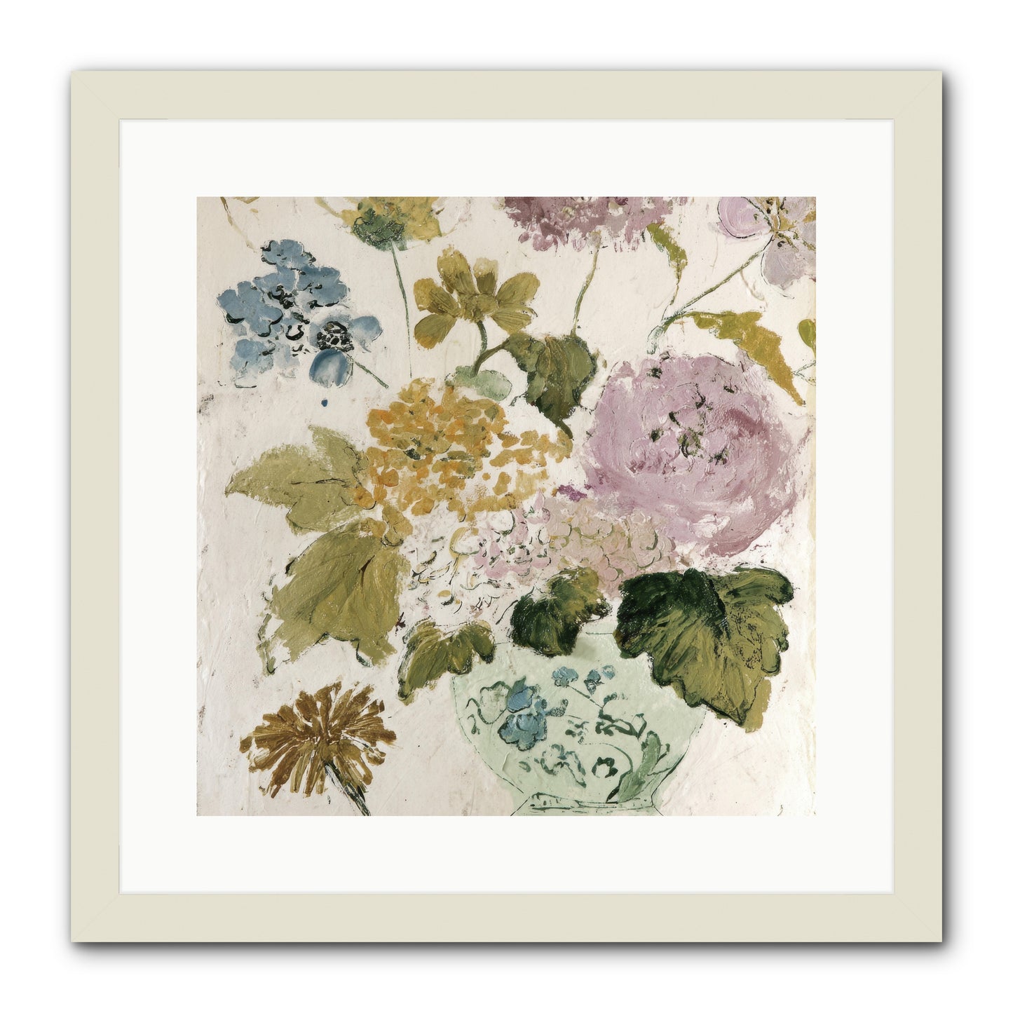 Among the Dappled Shadows -- Framed Print - White 16x16