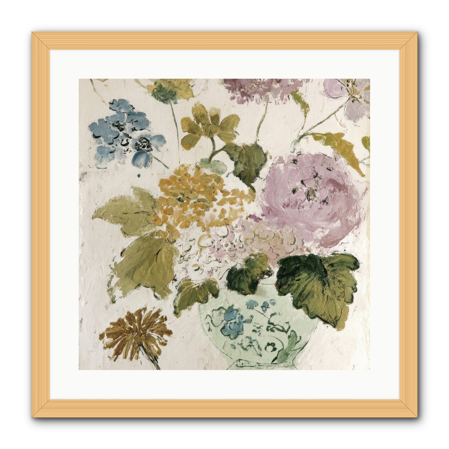 Among the Dappled Shadows -- Framed Print - Natural 20x20