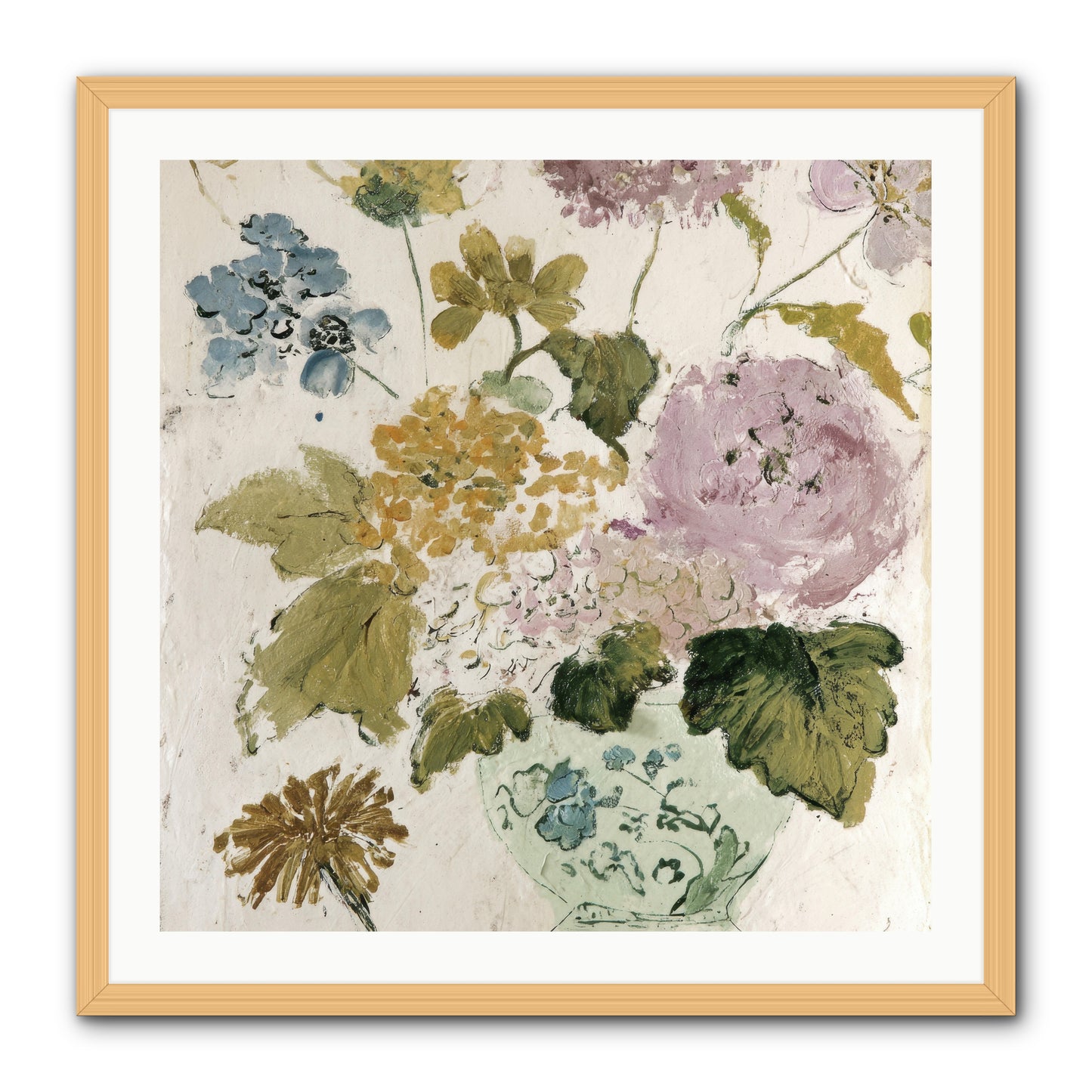 Among the Dappled Shadows -- Framed Print - Natural 30x30