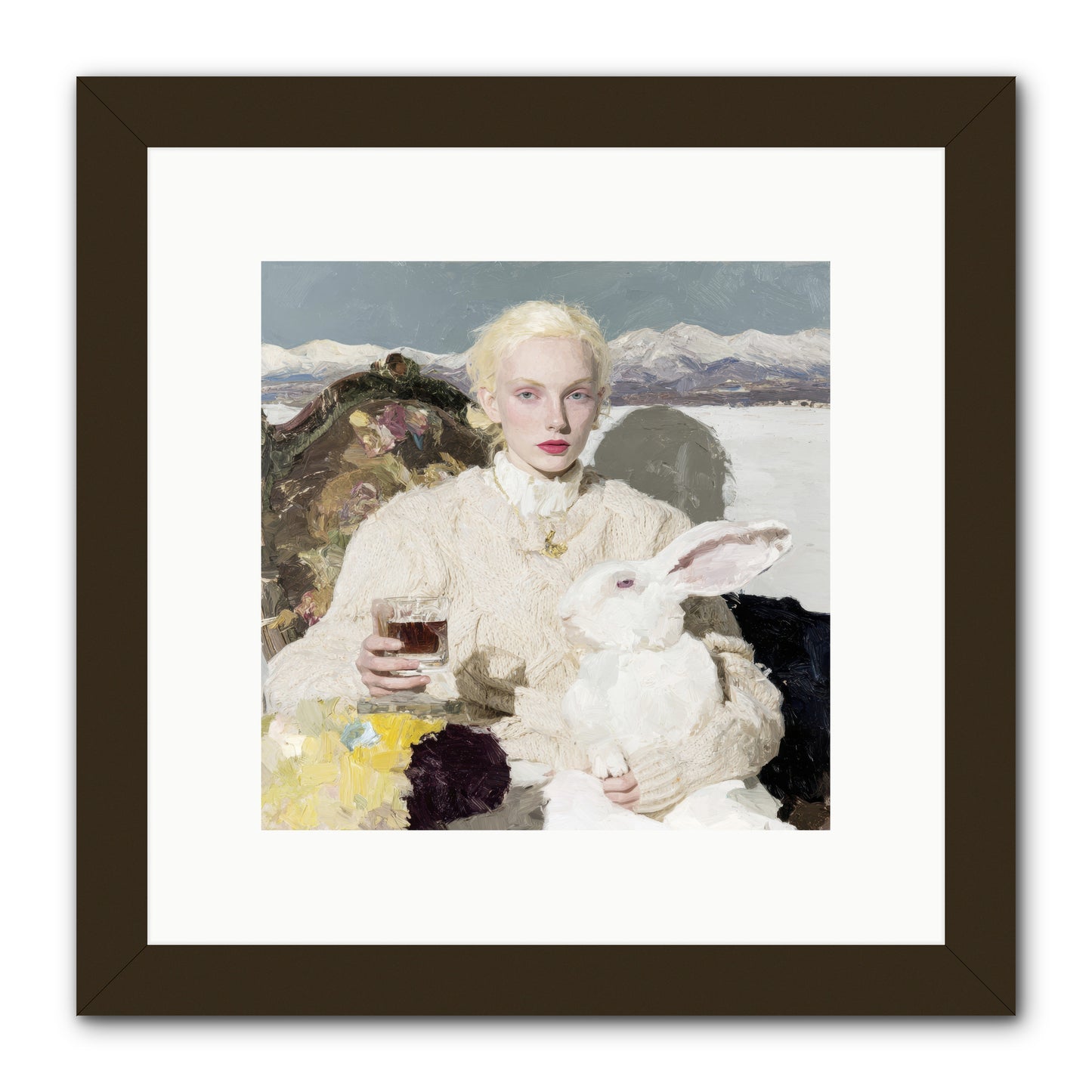 Among the Pearl Dispatches -- Framed Print - Black 10x10