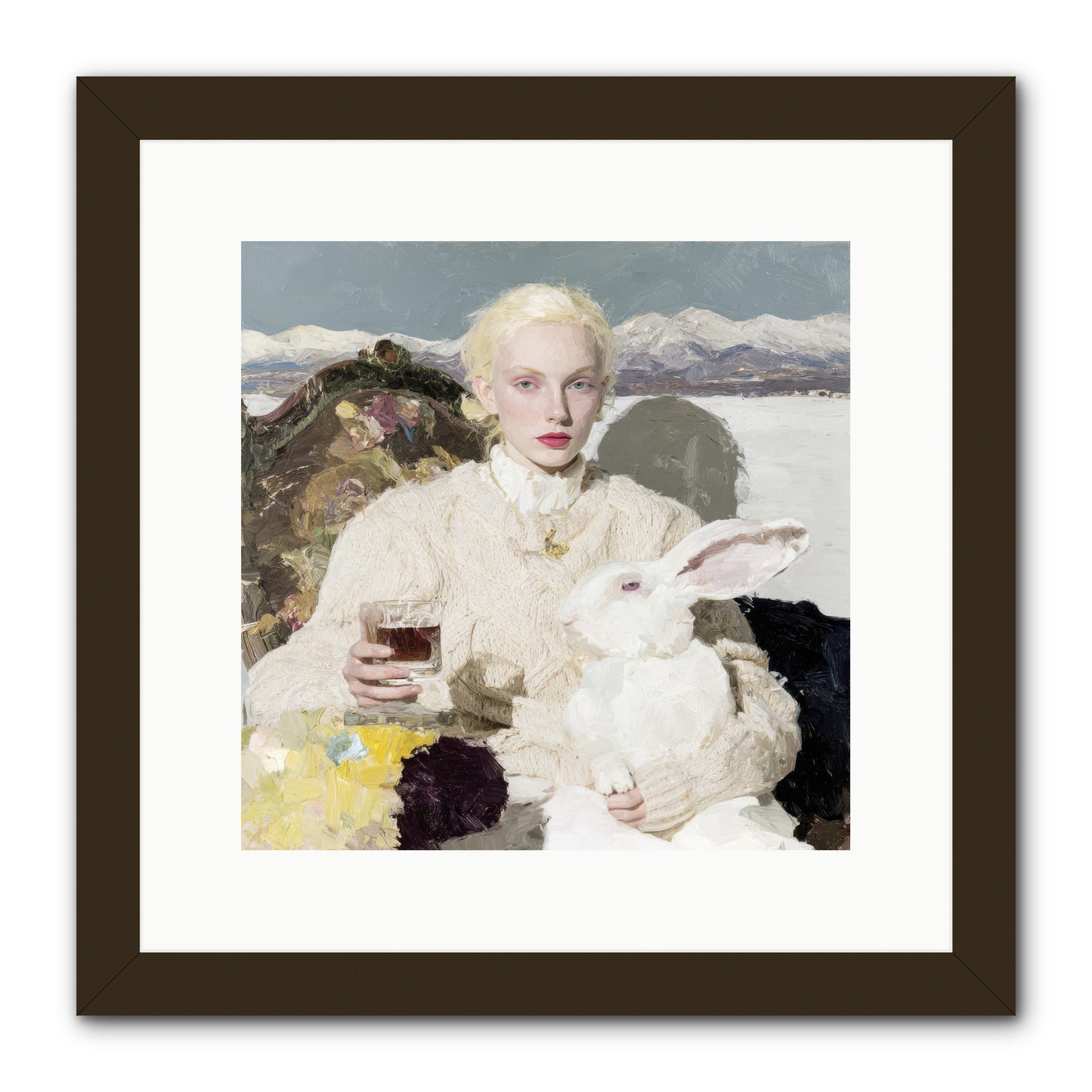 Among the Pearl Dispatches -- Framed Print - Black 12x12