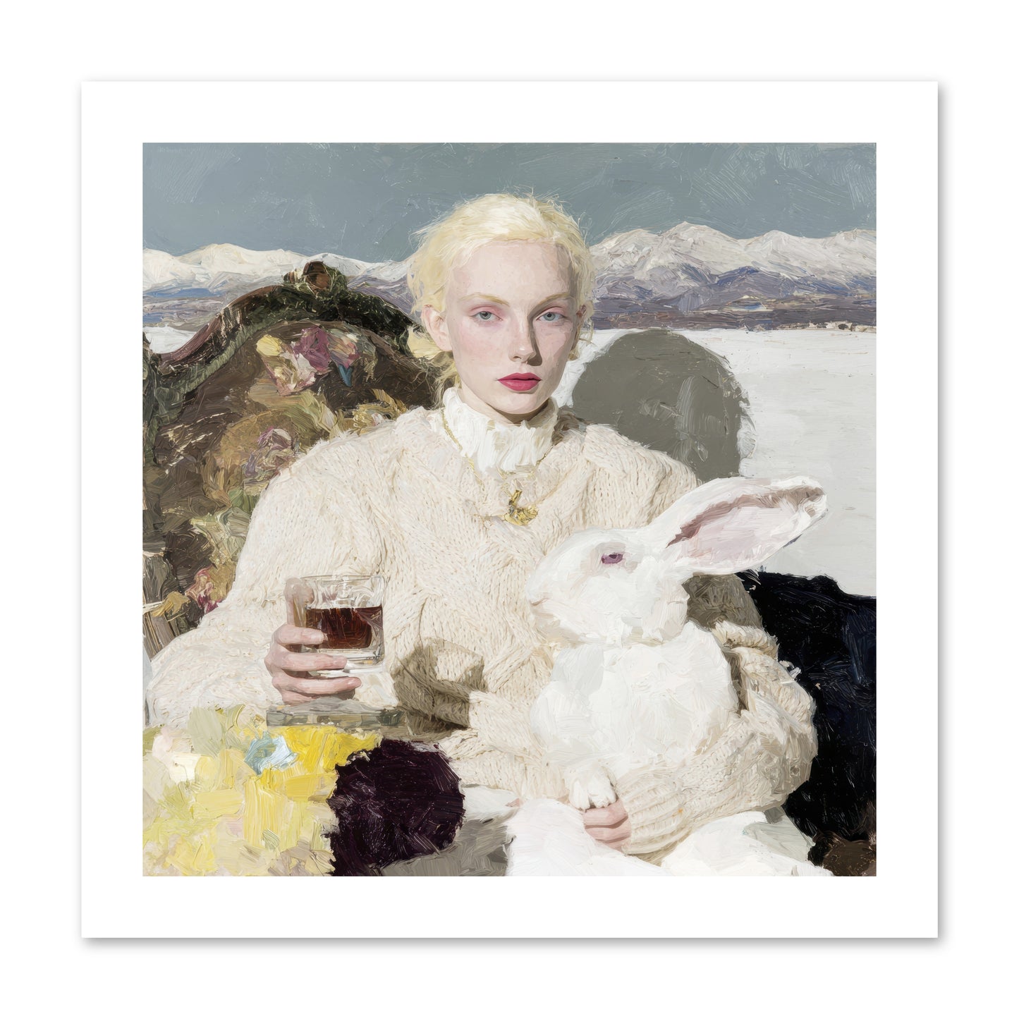 Among the Pearl Dispatches -- Paper Print 12x12