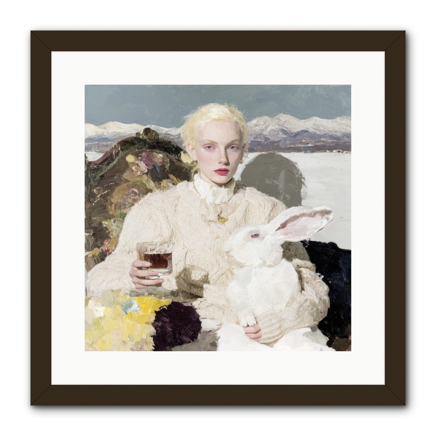 Among the Pearl Dispatches -- Framed Print - Black 16x16