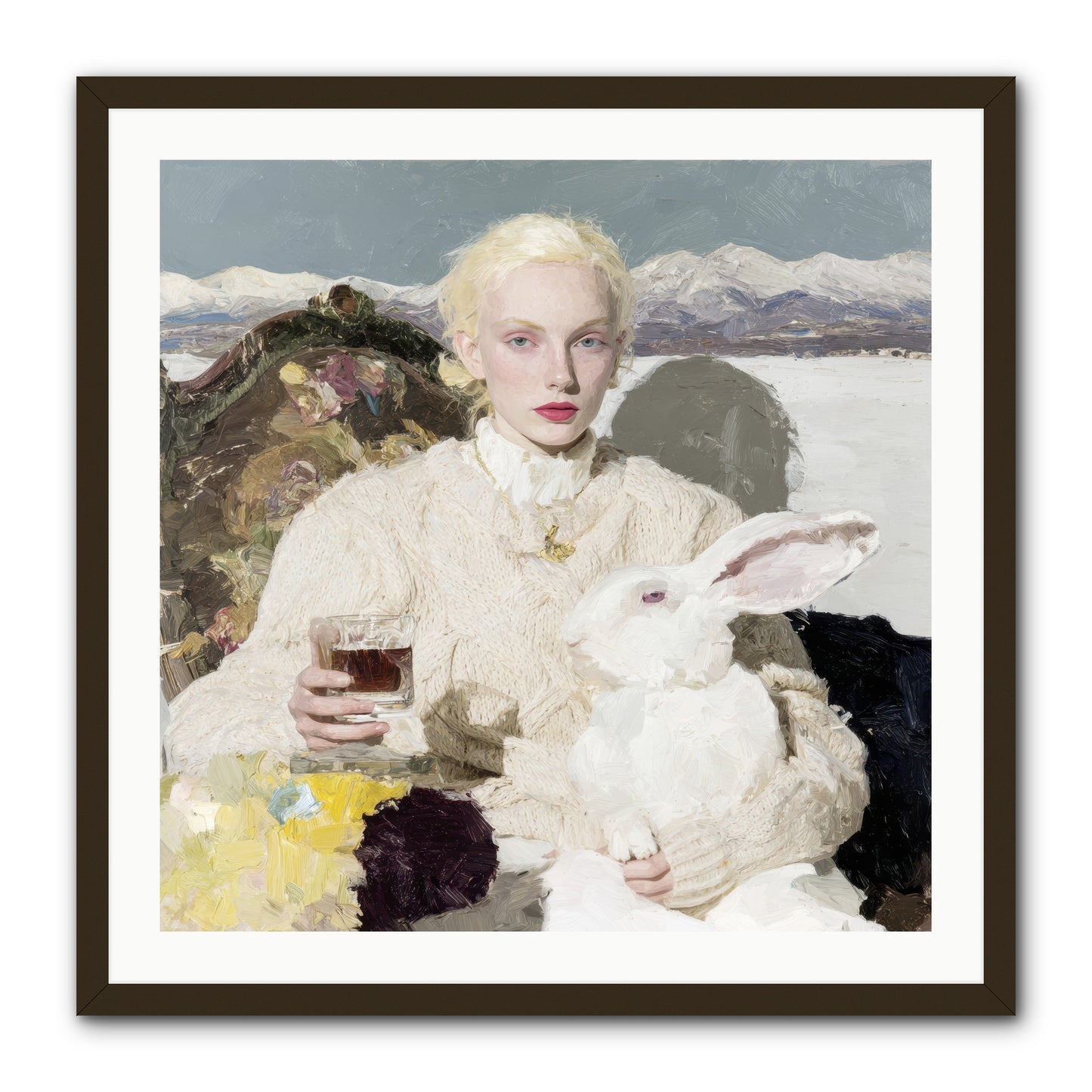 Among the Pearl Dispatches -- Framed Print - Black 30x30