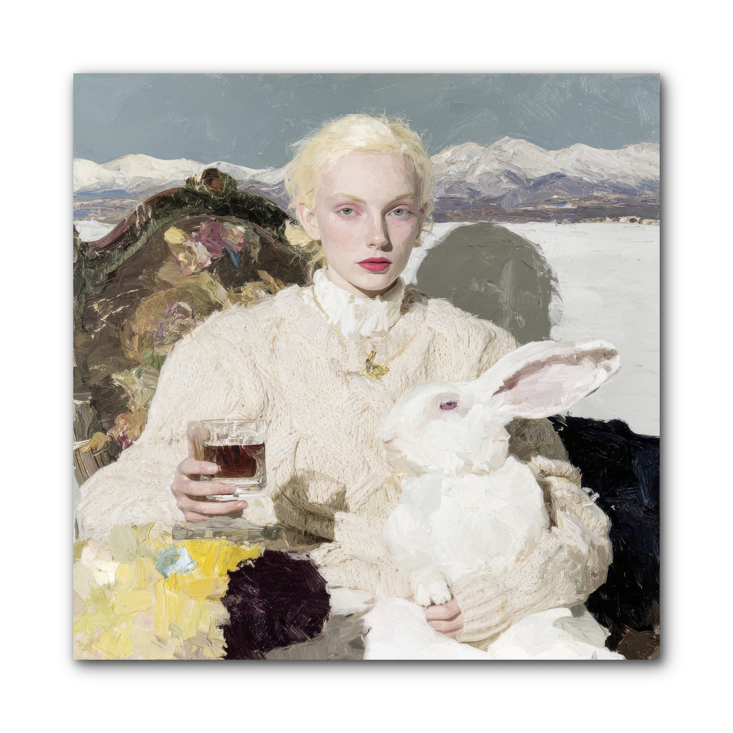 Among the Pearl Dispatches -- Wrapped Canvas 10x10
