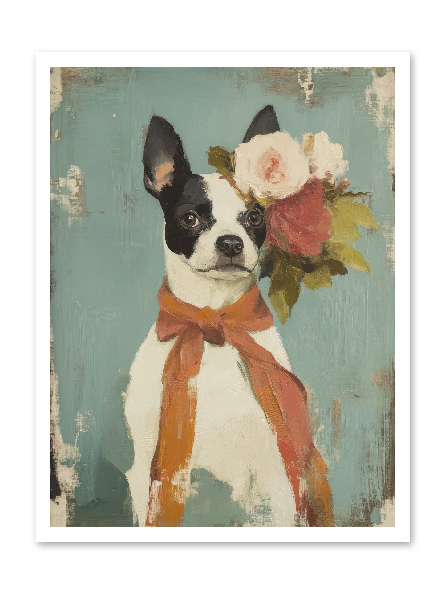 Among the Roses -- Paper Print 24x32