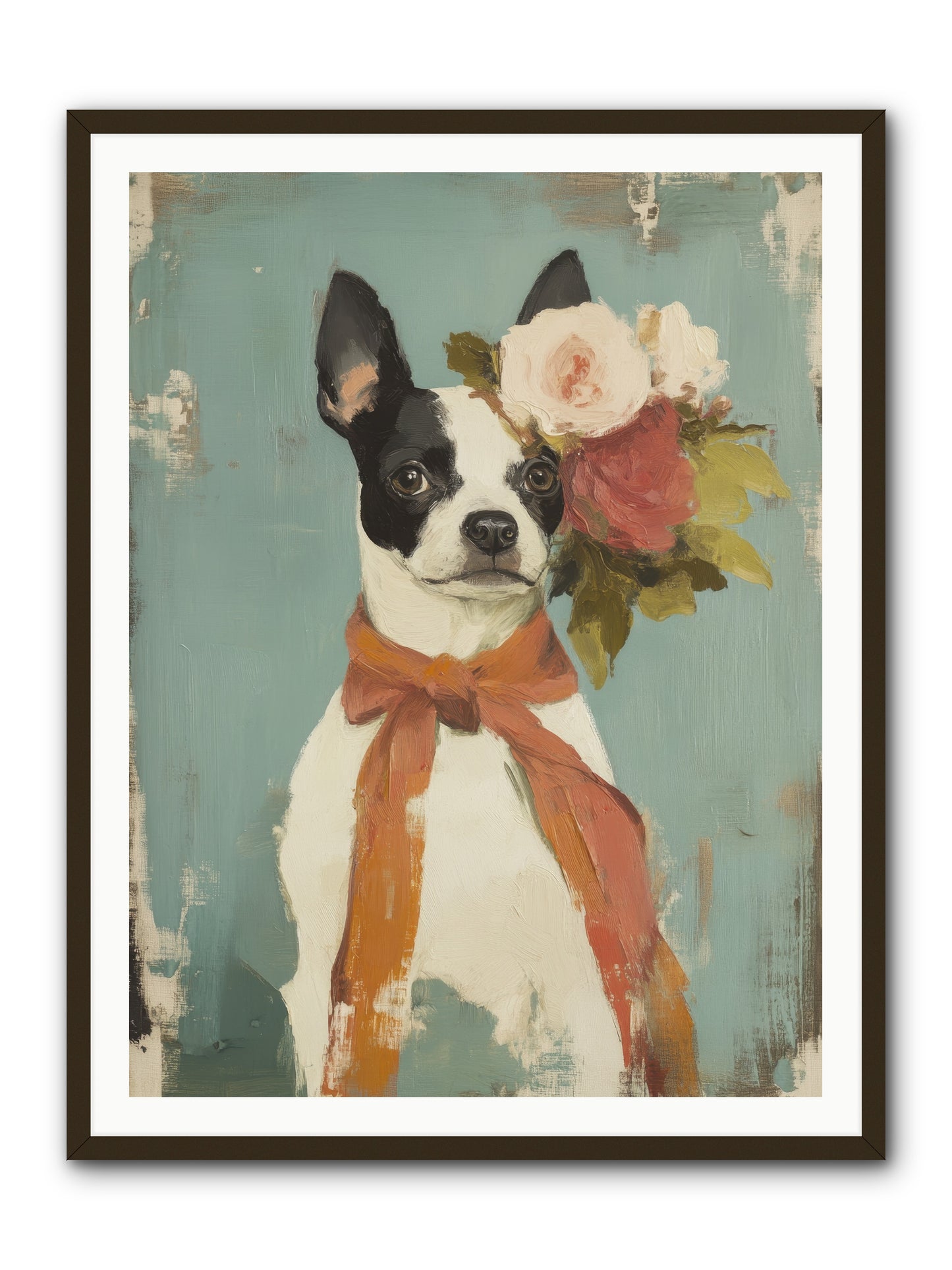 Among the Roses -- Framed Print - Black 36x48