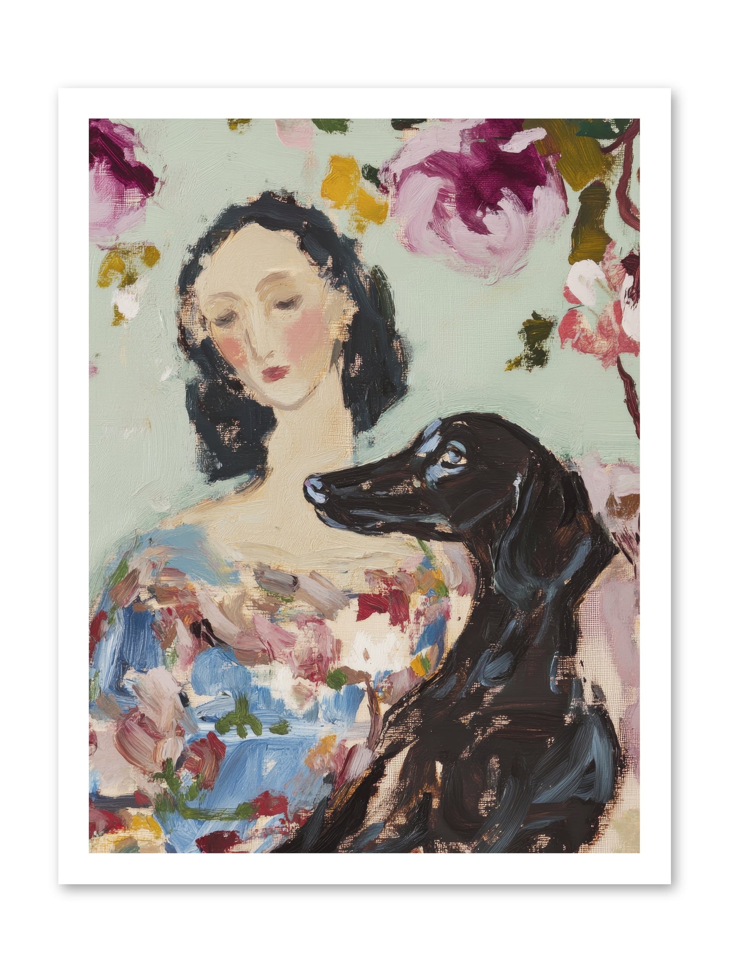 Among the Wild Mint -- Loose Canvas Print 18x24