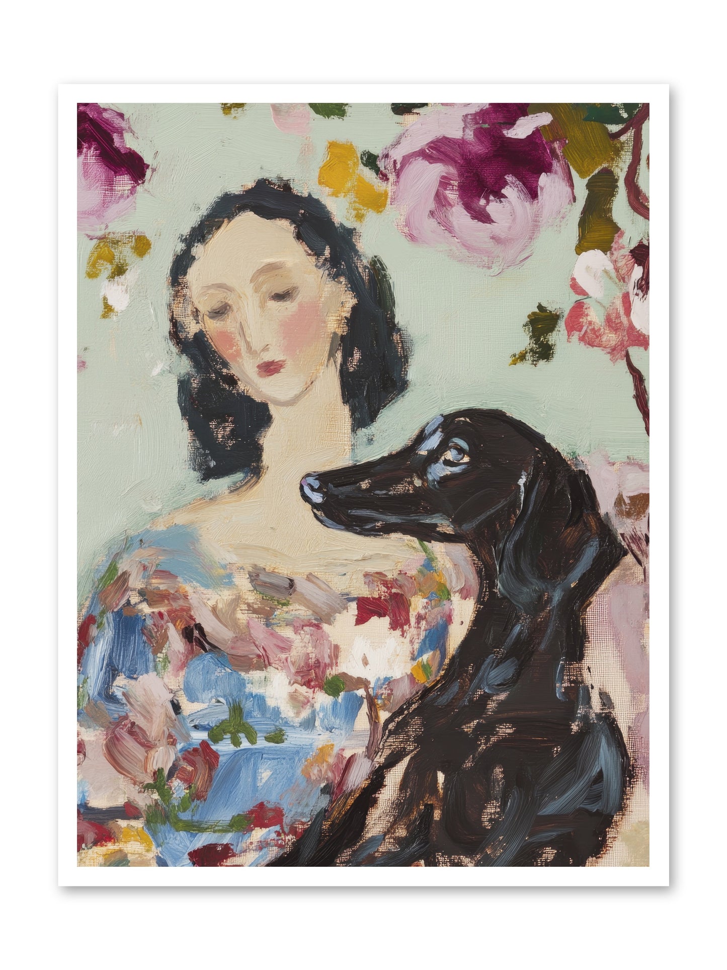 Among the Wild Mint -- Loose Canvas Print 30x40
