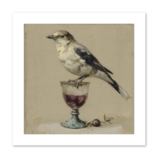 An Affair in Periwinkle Ink -- Paper Print 10x10