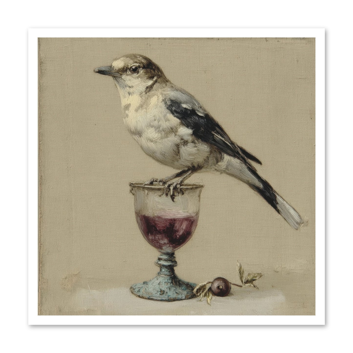 An Affair in Periwinkle Ink -- Paper Print 30x30