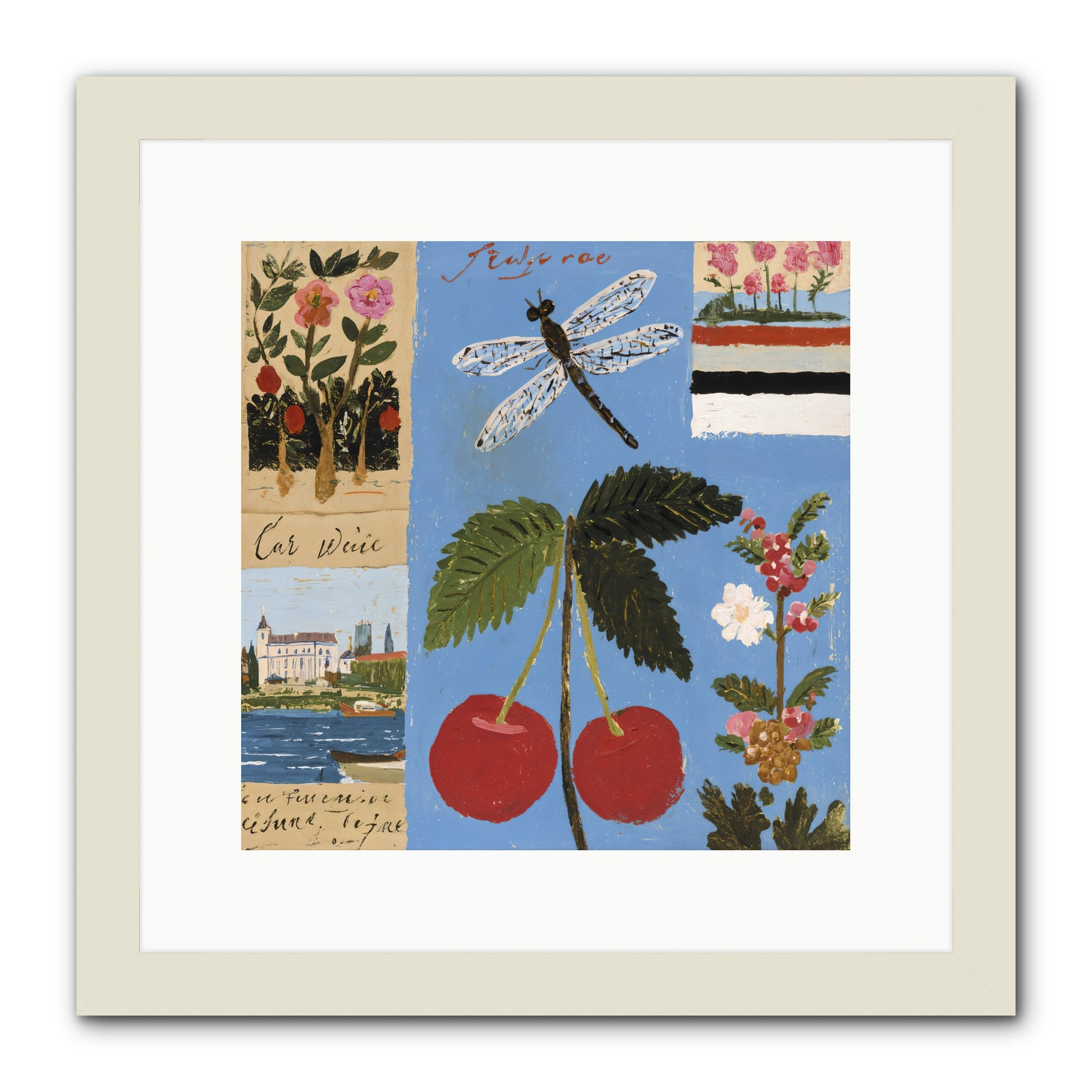 An Avid Seeker -- Framed Print - White 12x12