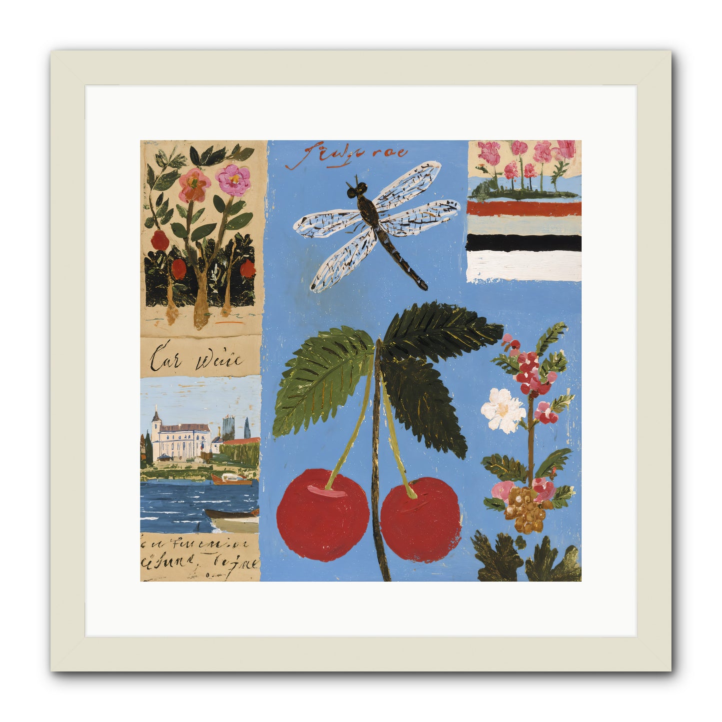 An Avid Seeker -- Framed Print - White 16x16